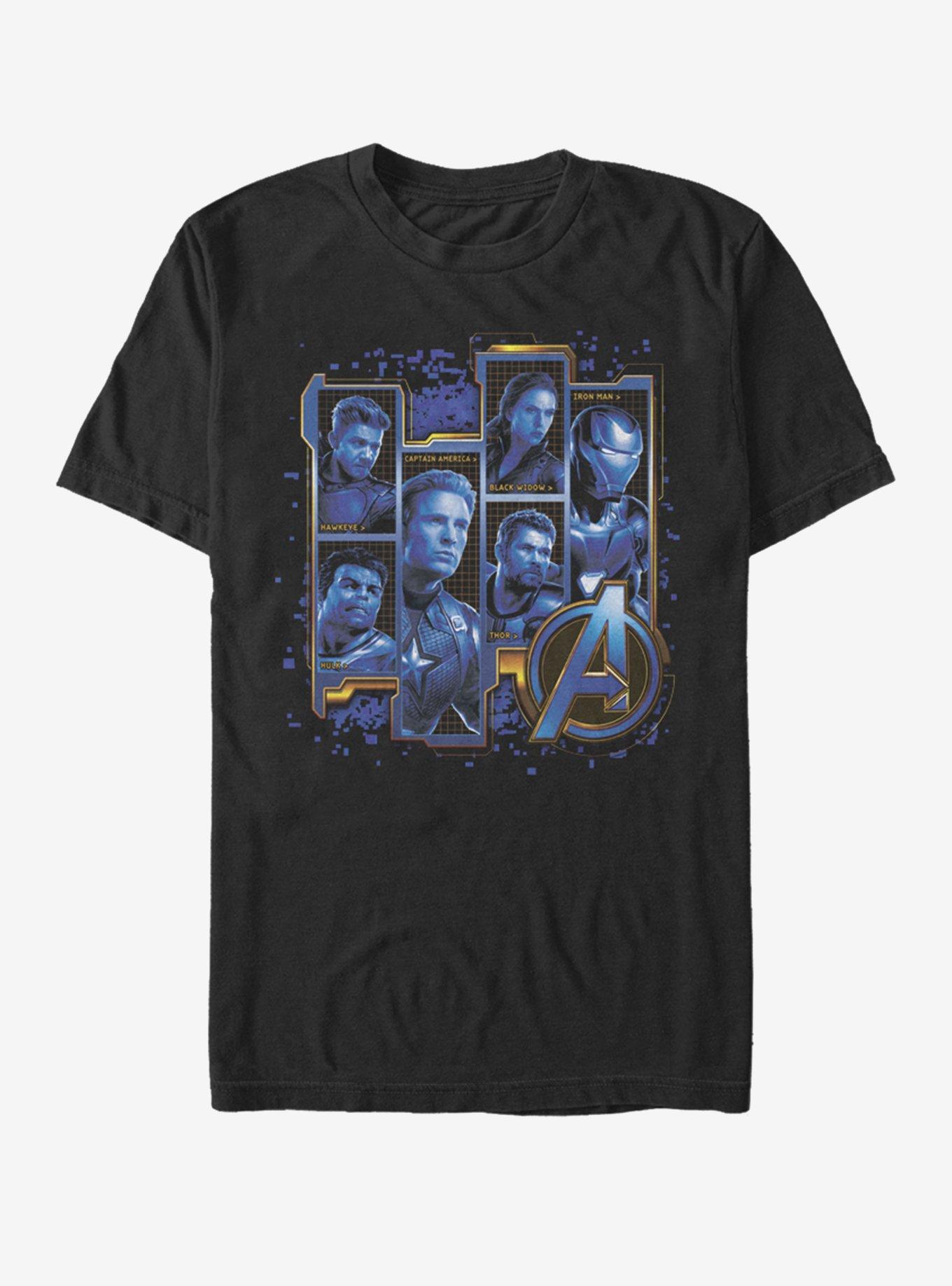 Marvel Avengers: Endgame Blue Box Team Up T-Shirt, BLACK, hi-res