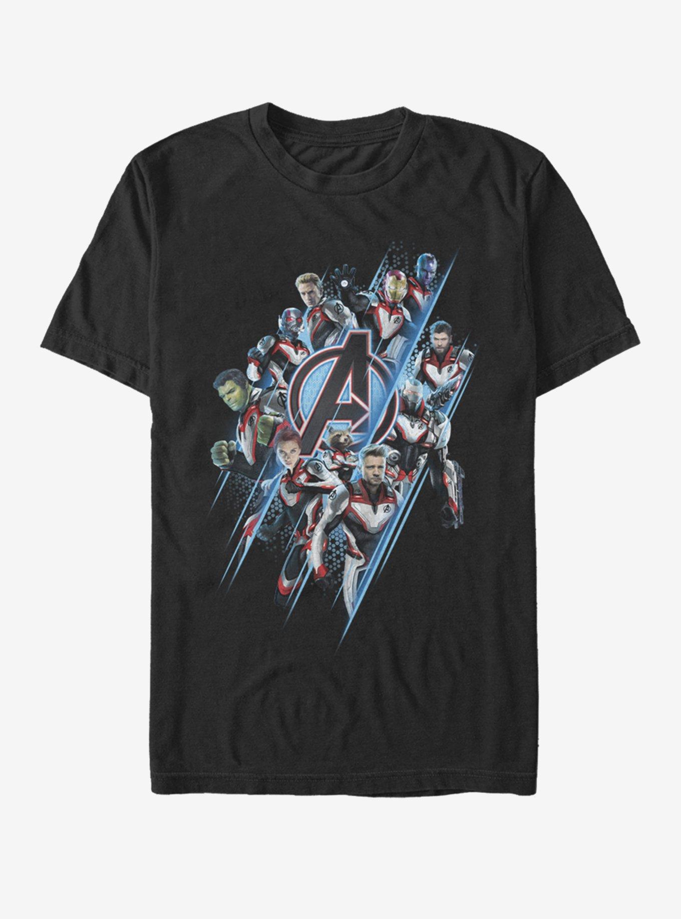 Marvel Avengers: Endgame Avengers Suit up T-Shirt - BLACK | BoxLunch