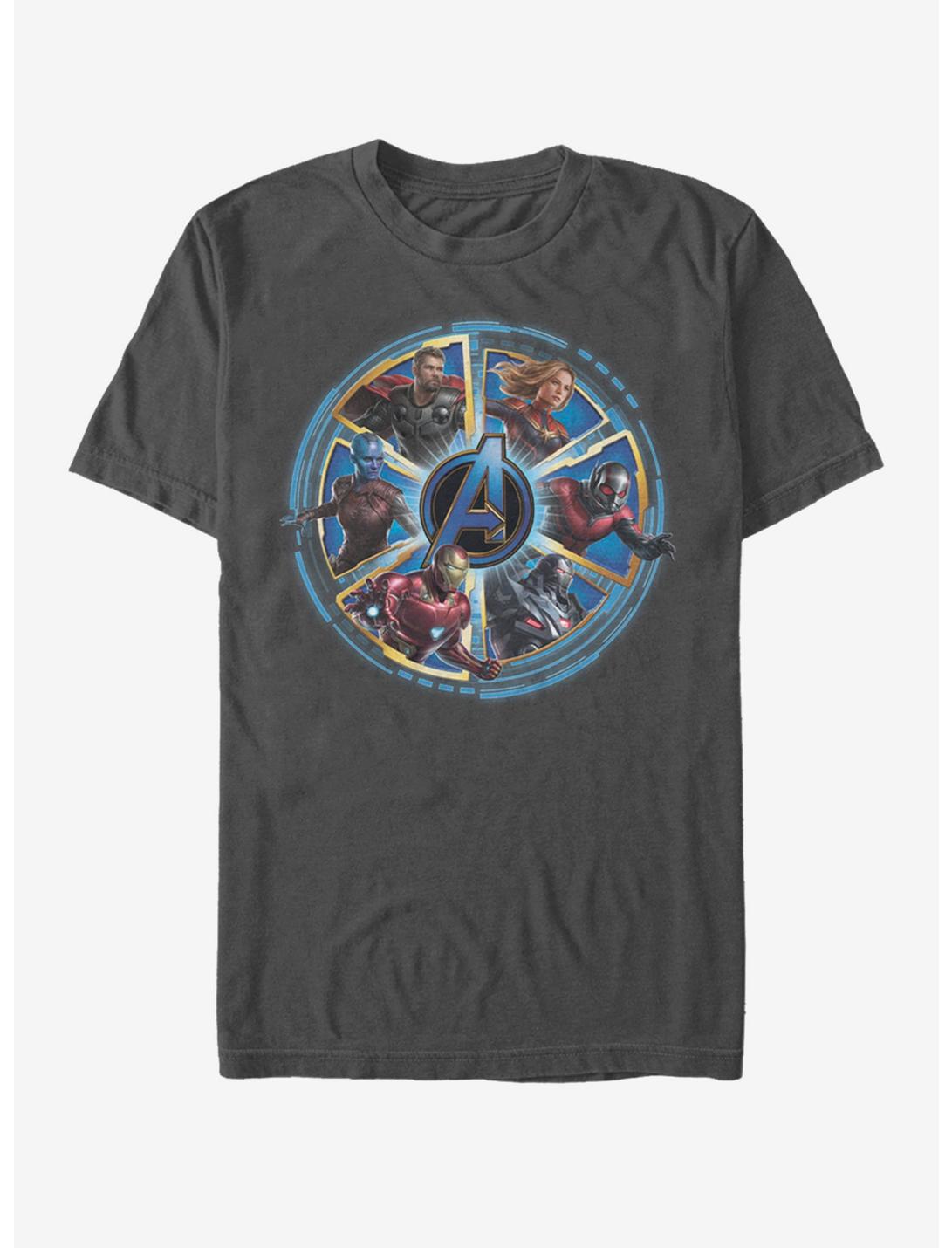 Marvel Avengers: Endgame Circle Heroes T-Shirt, CHARCOAL, hi-res