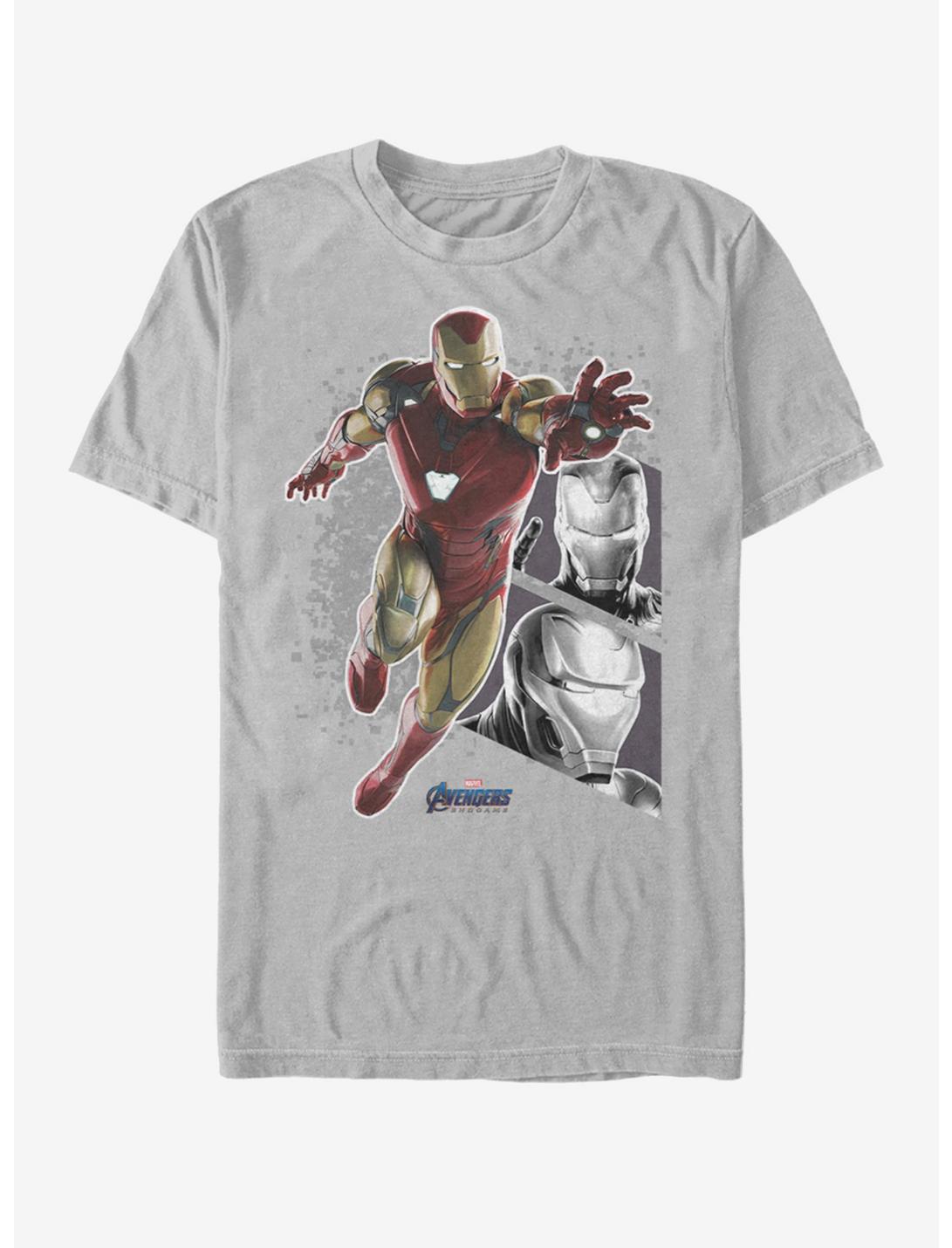 Marvel Avengers: Endgame Ironman Panels T-Shirt, SILVER, hi-res