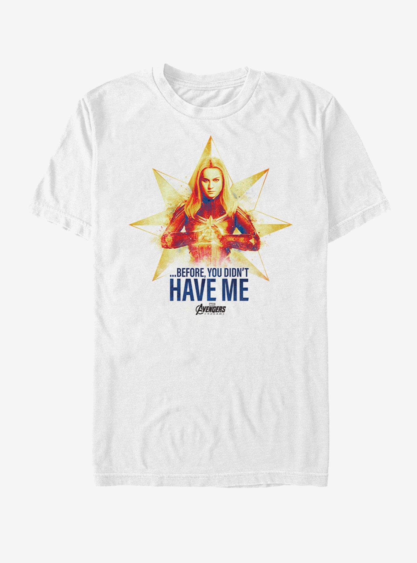 Marvel Avengers: Endgame Captain Marvel You Didn't Have Me T-Shirt, , hi-res