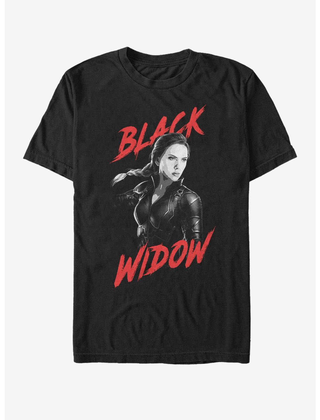 Marvel Avengers: Endgame High Contrast Widow T-Shirt, BLACK, hi-res