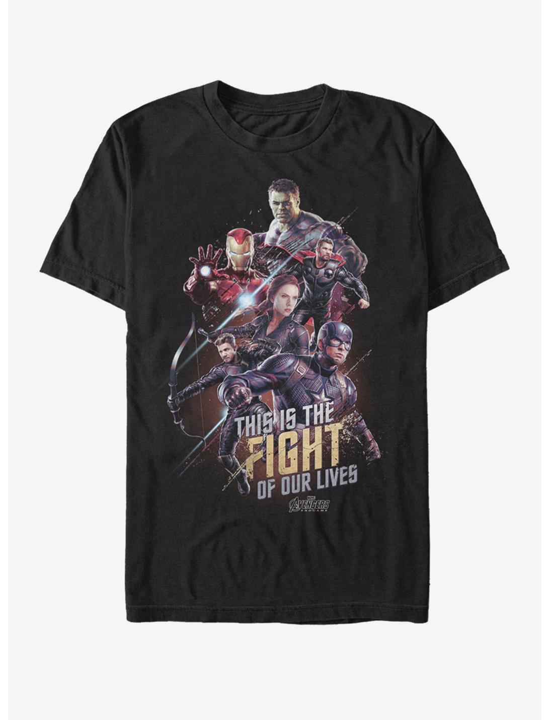 Marvel Avengers: Endgame Fight Of Our Lives T-Shirt, BLACK, hi-res