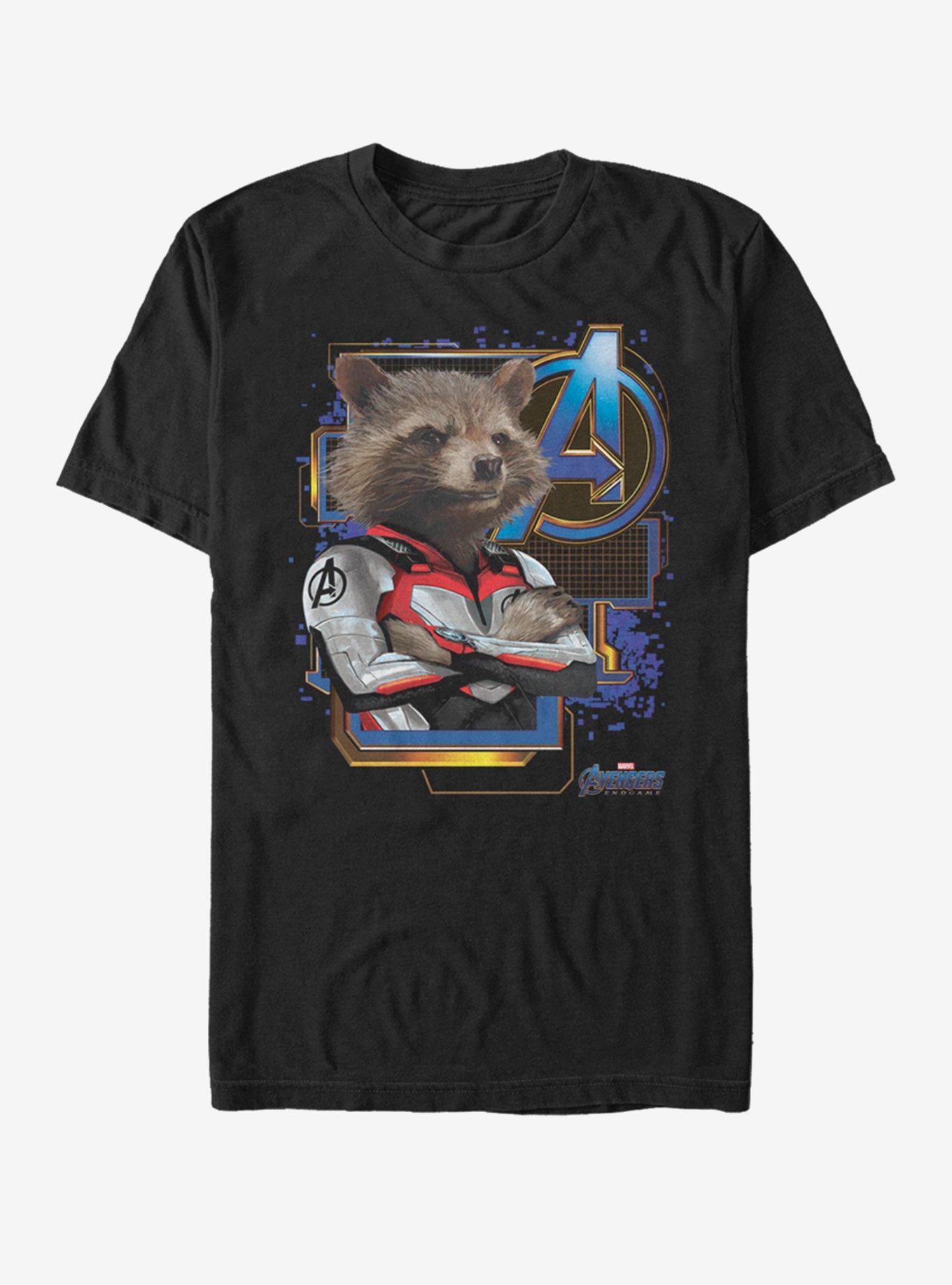 Marvel Avengers: Endgame Rocket Space Raccon T-Shirt, , hi-res