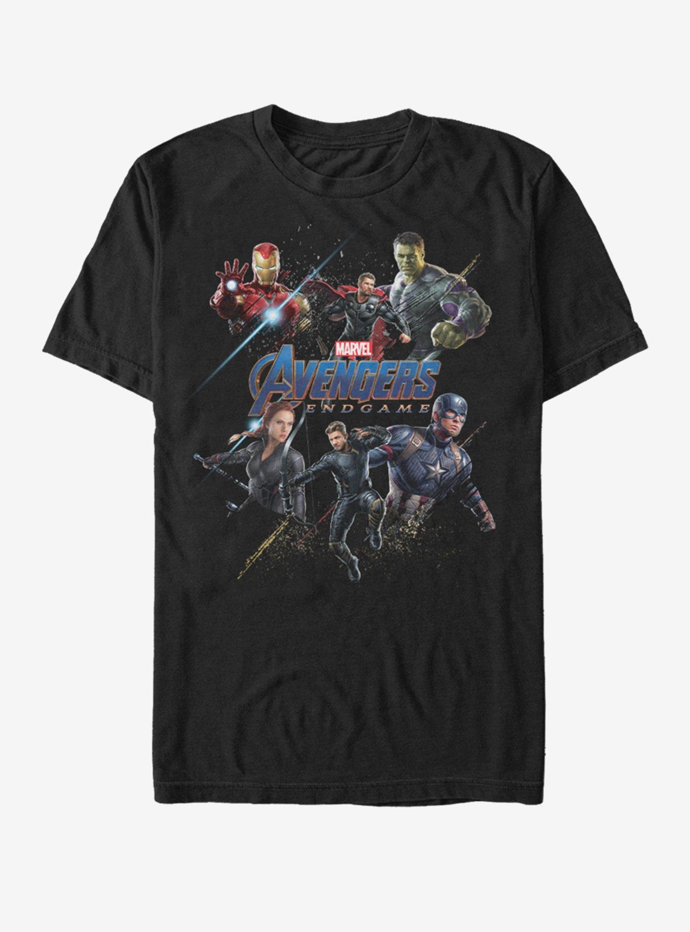 Marvel Avengers: Endgame Heroes Logo T-Shirt, BLACK, hi-res