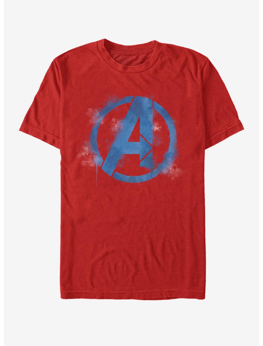 Marvel Avengers: Endgame Avengers Spray Logo T-Shirt, RED, hi-res