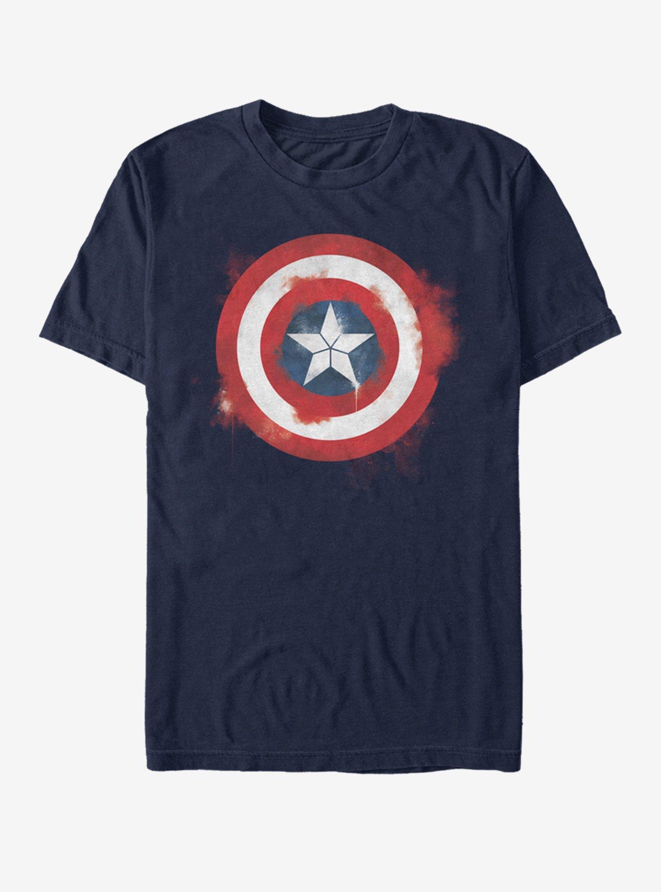 Marvel Avengers: Endgame Captain America Spray Logo T-Shirt, , hi-res