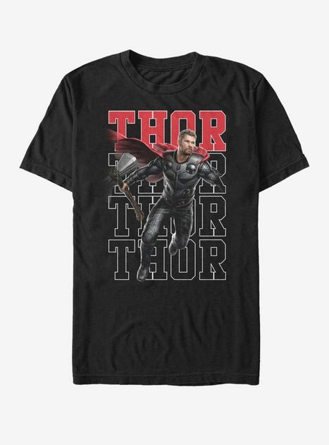 Marvel Avengers: Endgame Heroic Shot Thor T-Shirt - BLACK | BoxLunch