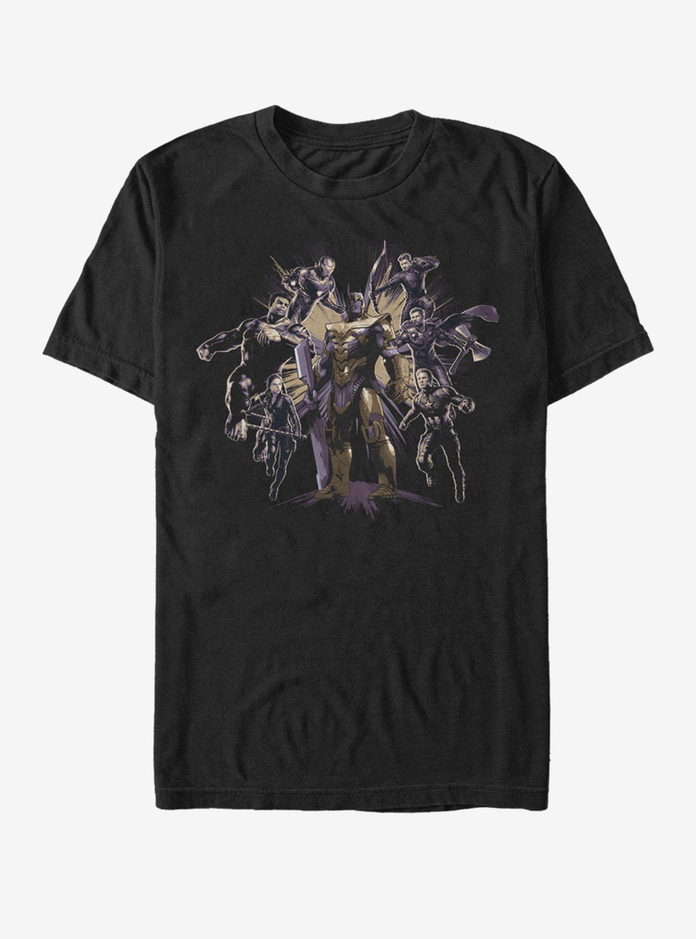 Marvel Avengers: Endgame Villian Pose T-Shirt, BLACK, hi-res