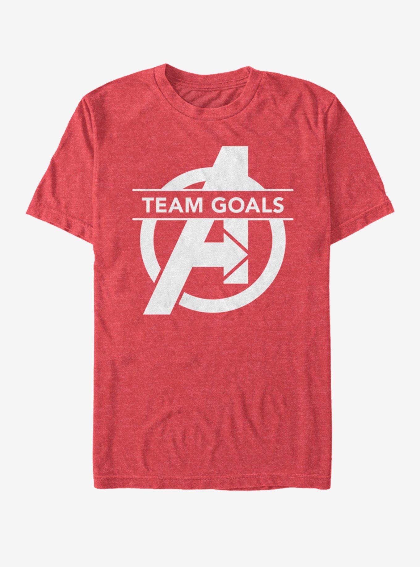 Marvel Avengers: Endgame Team Goals T-Shirt, RED HTR, hi-res