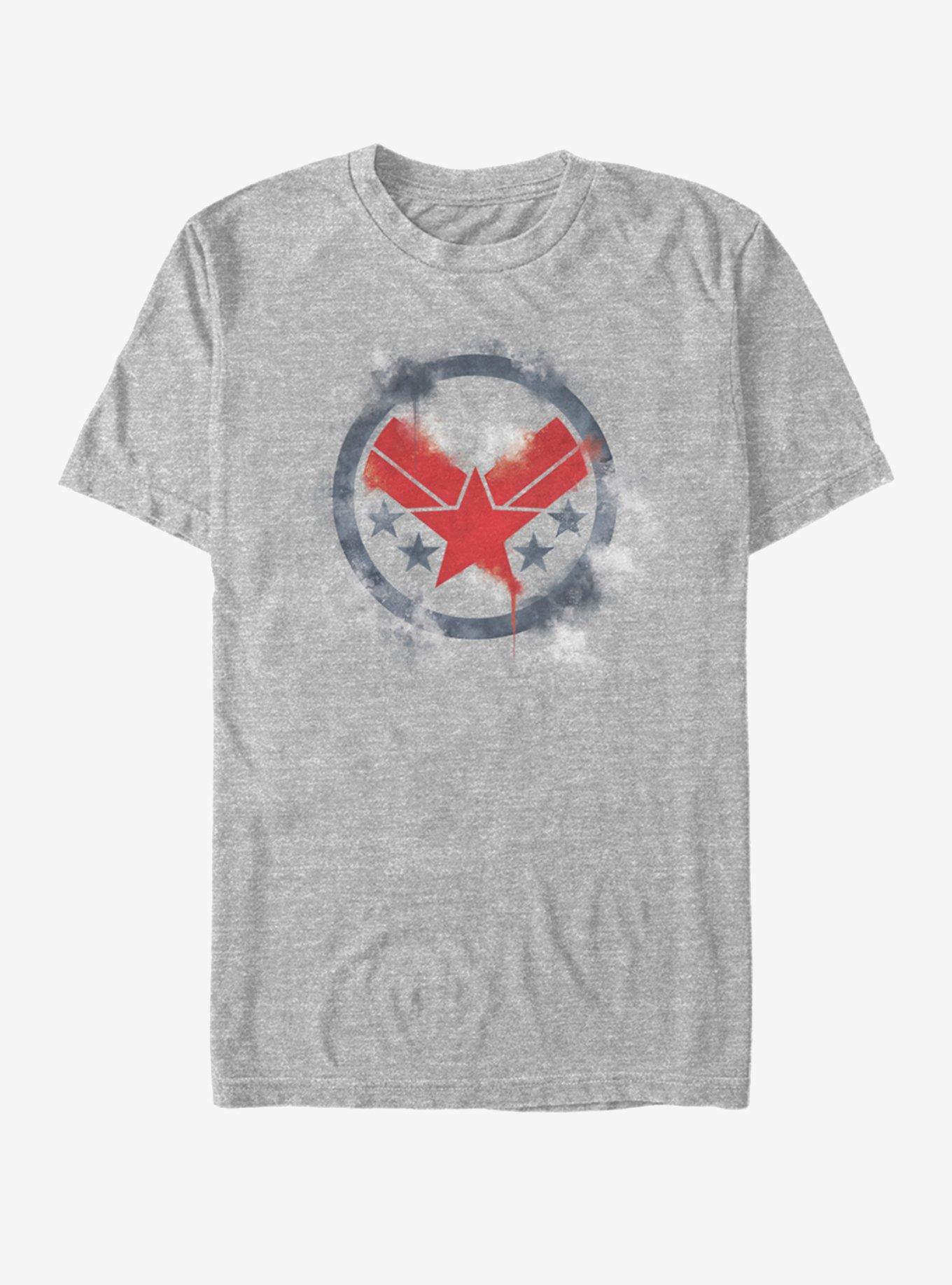 Marvel Avengers: Endgame War Machine Spray Logo T-Shirt, ATH HTR, hi-res