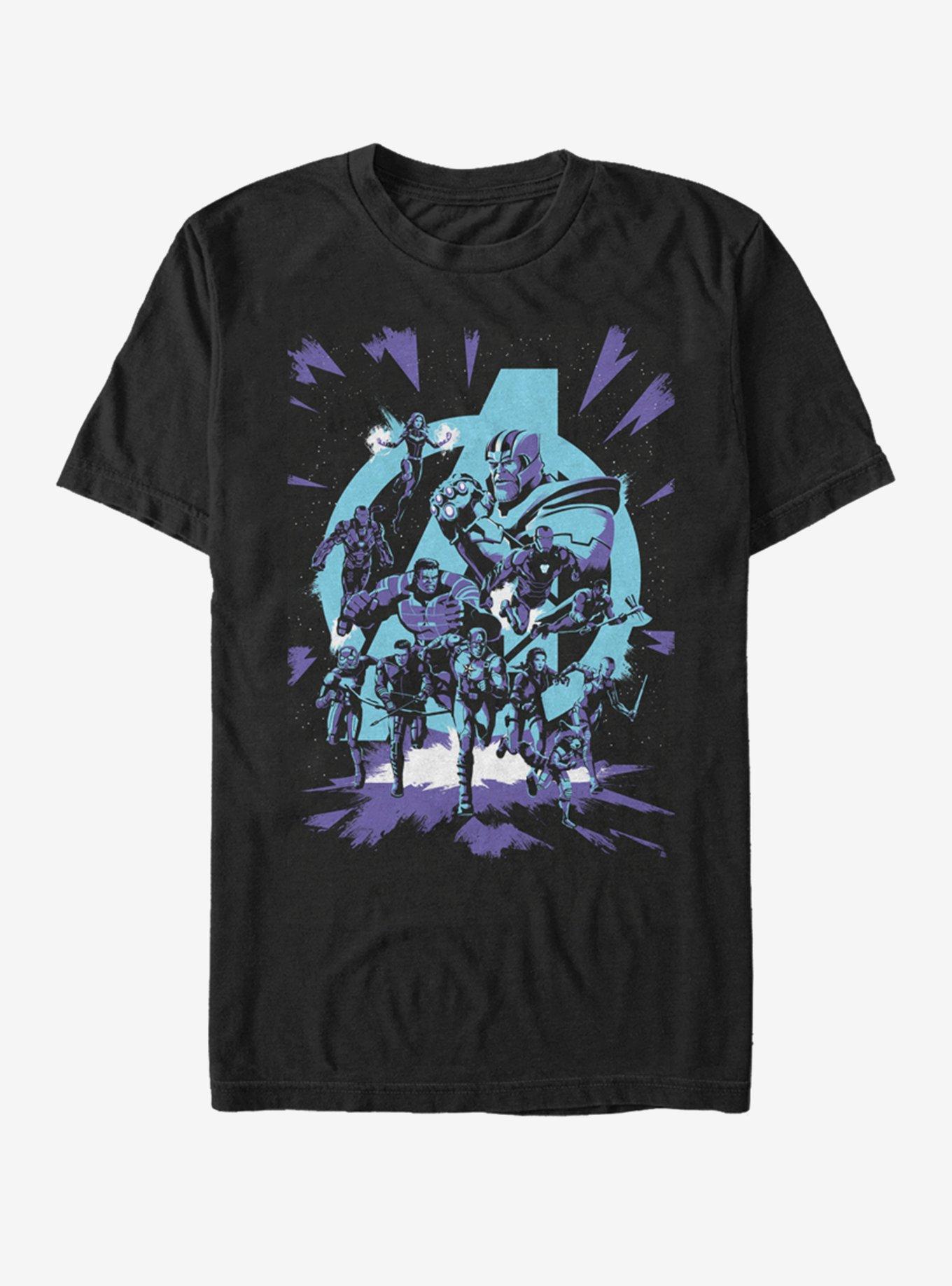 Marvel Avengers: Endgame Avengers Pop Art T-Shirt, BLACK, hi-res