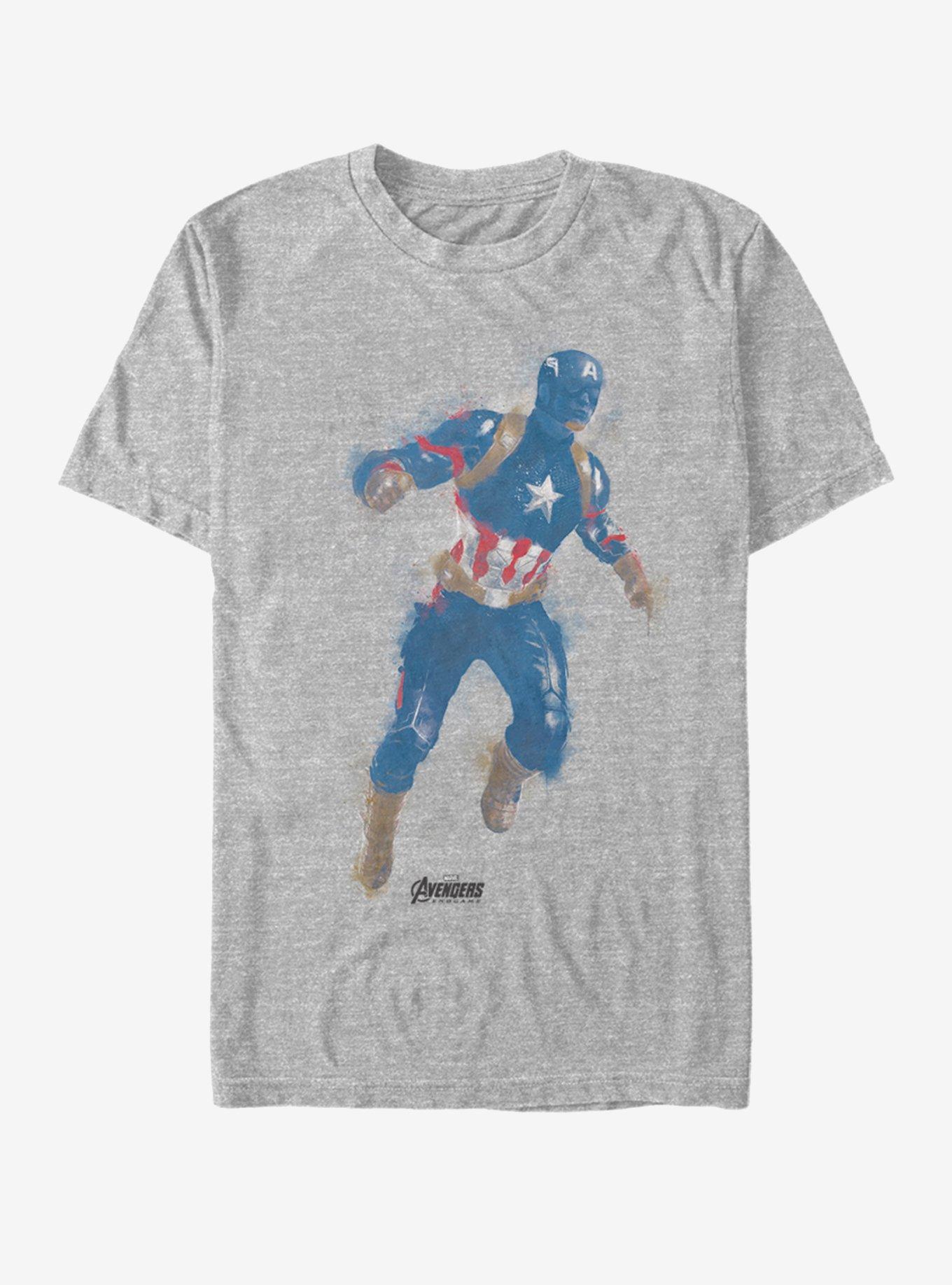 Marvel Avengers: Endgame Captain America Paint T-Shirt, , hi-res