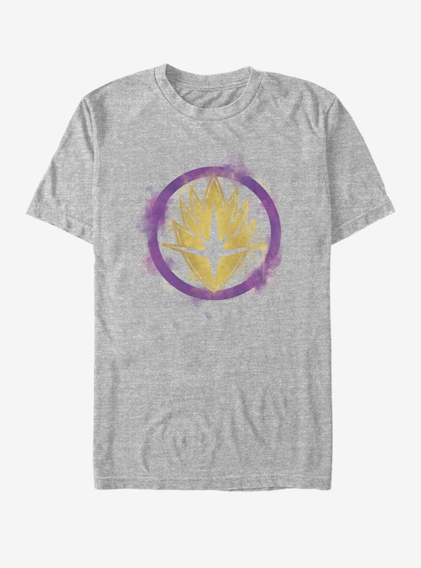 Marvel Avengers: Endgame Guardians Spray Logo T-Shirt, ATH HTR, hi-res