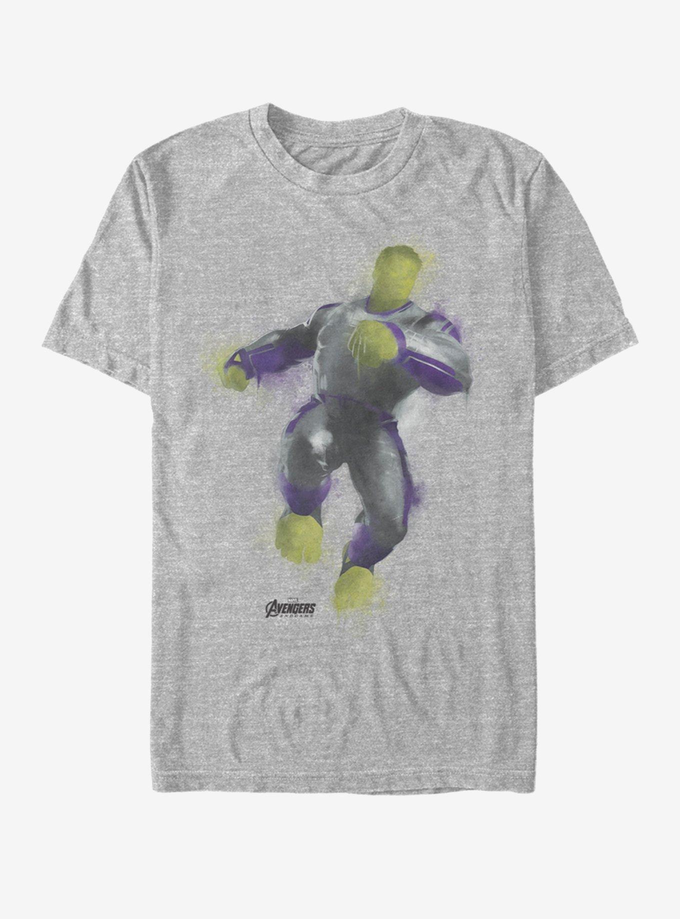 Marvel Avengers: Endgame Hulk Painted T-Shirt, ATH HTR, hi-res