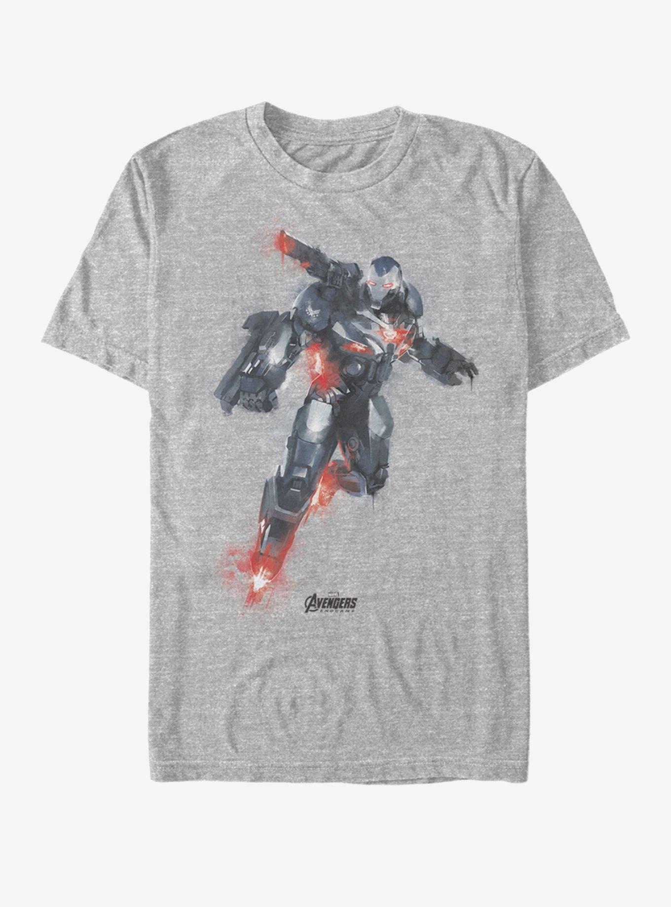 Marvel Avengers: Endgame War Machine Paint T-Shirt, ATH HTR, hi-res