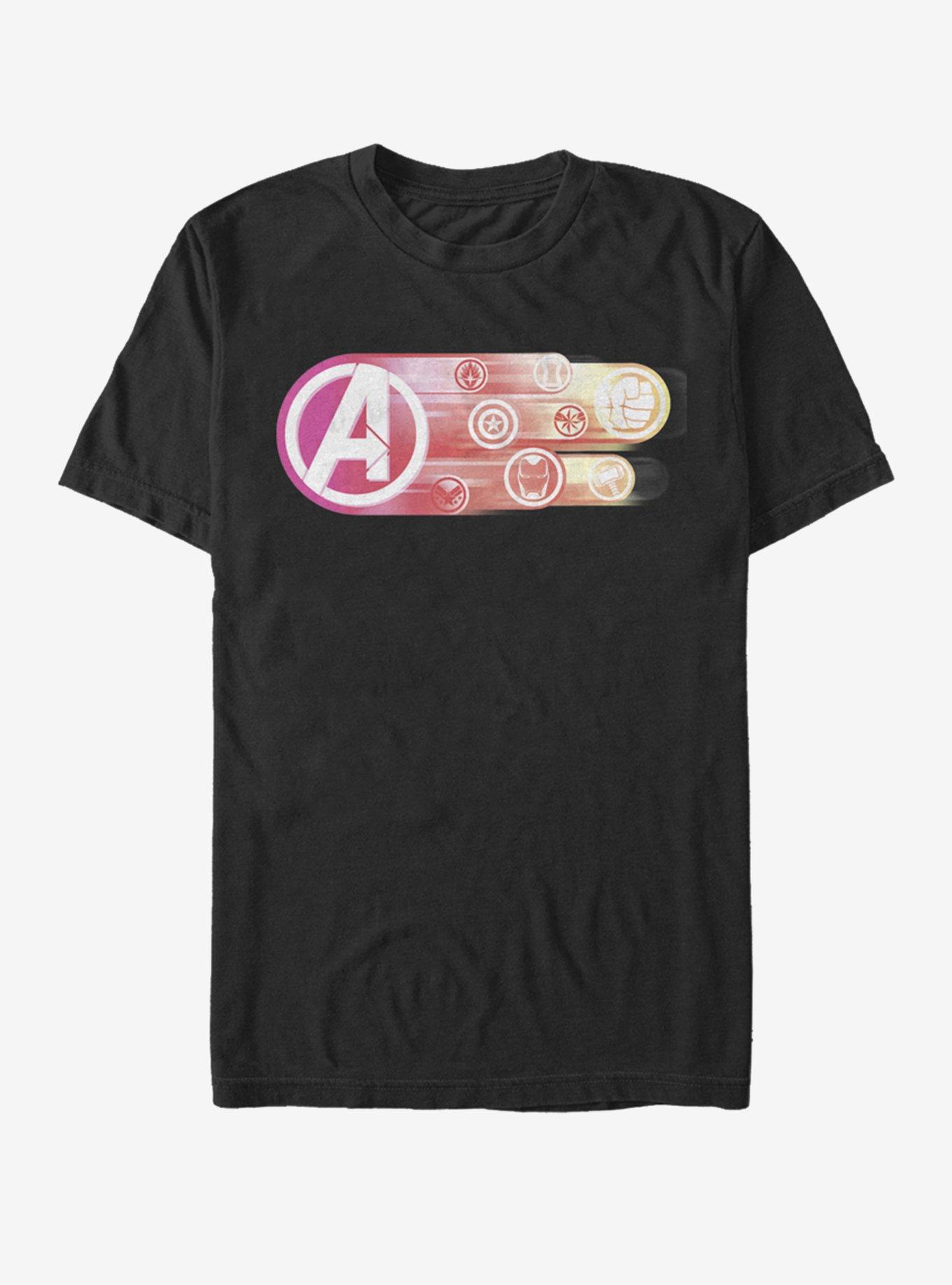 Marvel Avengers: Endgame Endgame Icons group T-Shirt, BLACK, hi-res