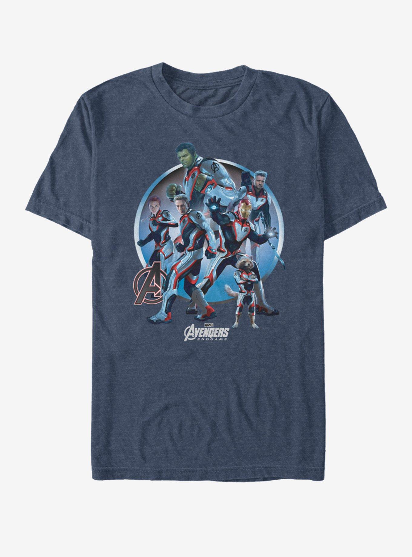 Marvel Avengers: Endgame Endgamers Unite T-Shirt, NAVY HTR, hi-res