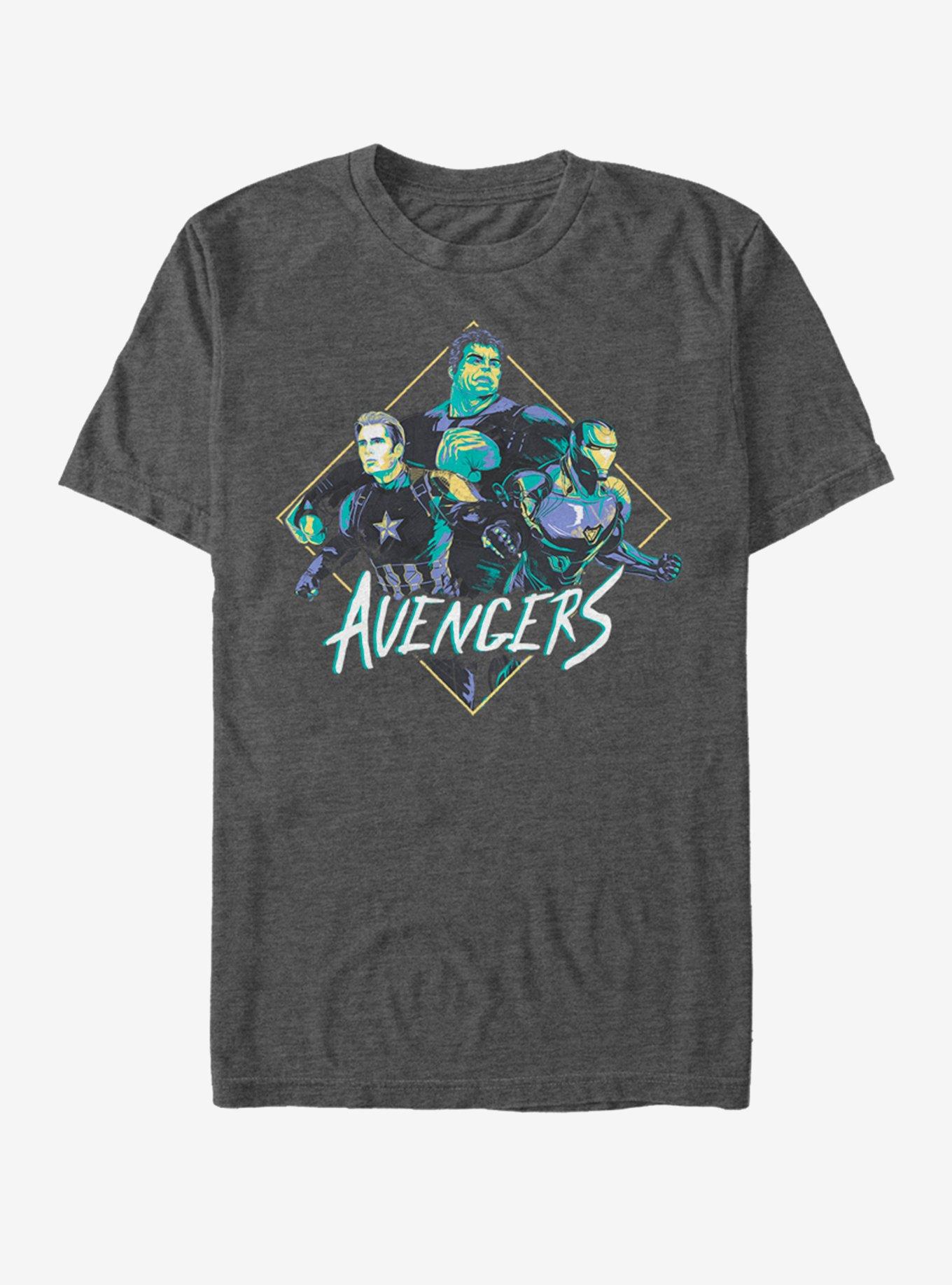 Marvel Avengers: Endgame Rad Trio T-Shirt, CHAR HTR, hi-res