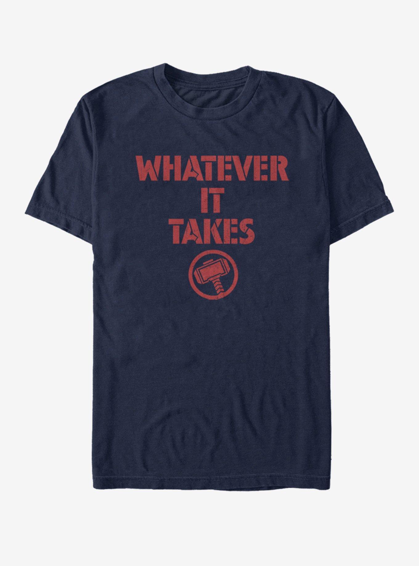 Marvel Avengers: Endgame Thor Whatever It Takes  T-Shirt, NAVY, hi-res
