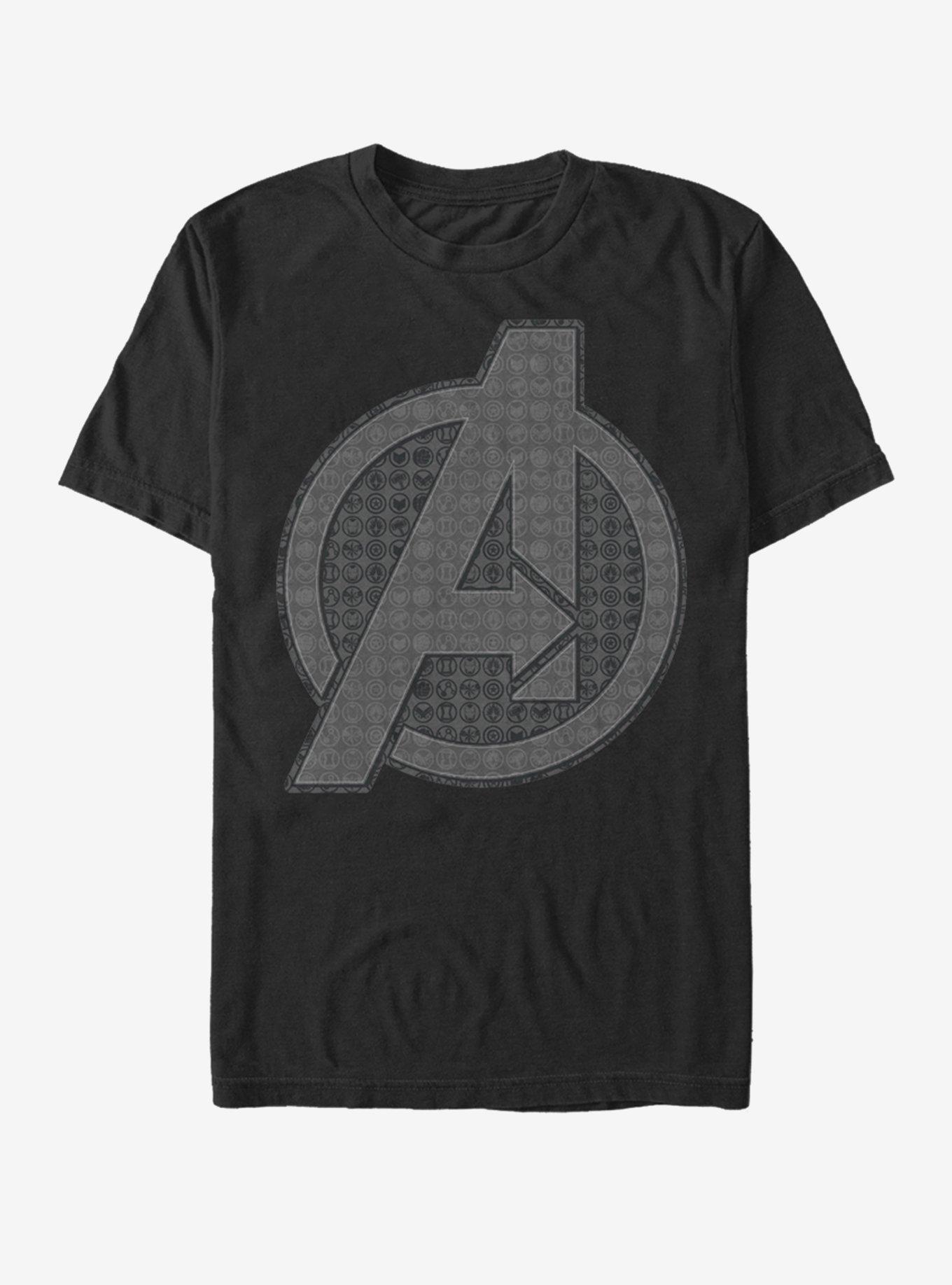 Marvel Avengers: Endgame Grayscale Logo T-Shirt