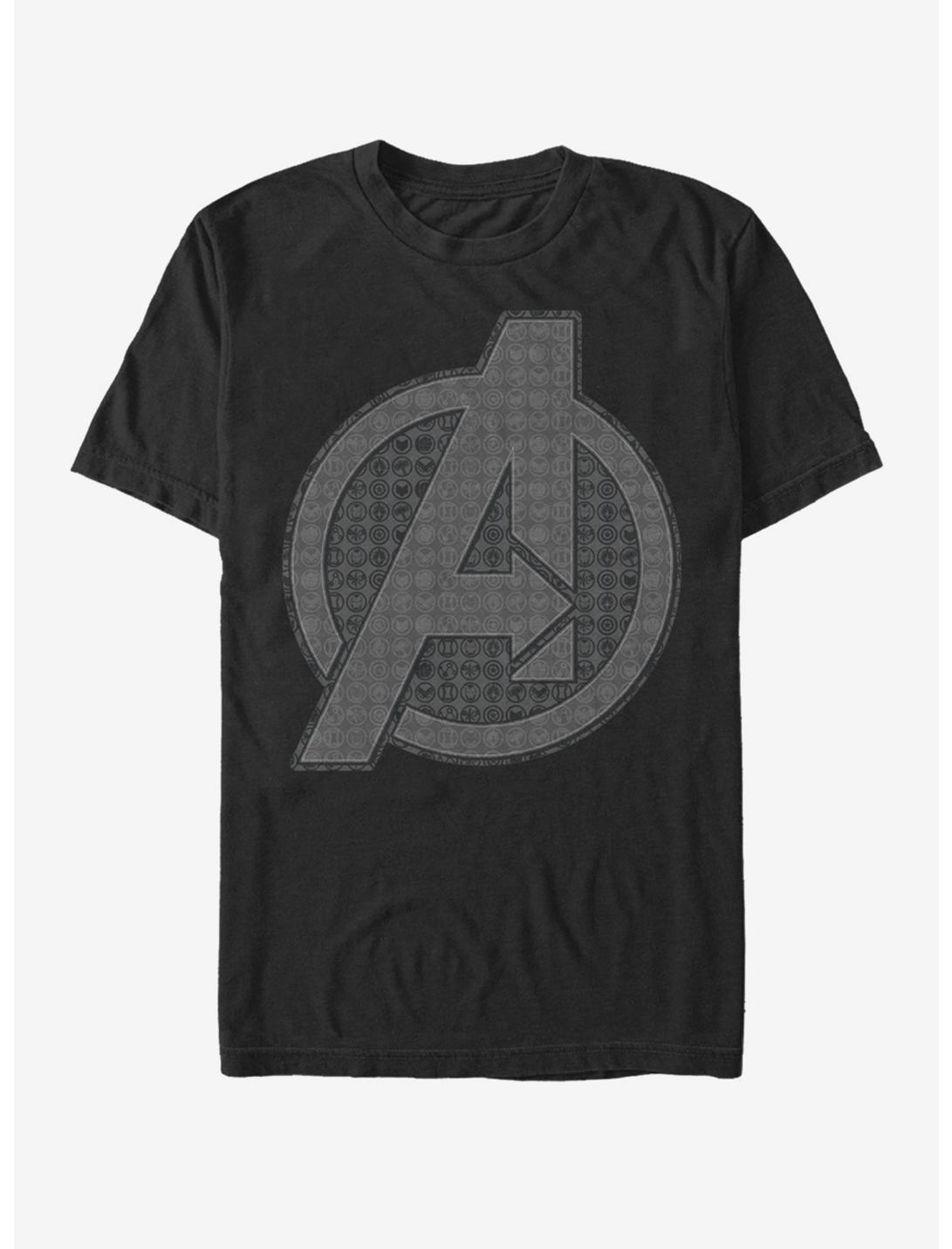 Marvel Avengers: Endgame Endgame Grayscale Logo T-Shirt, BLACK, hi-res