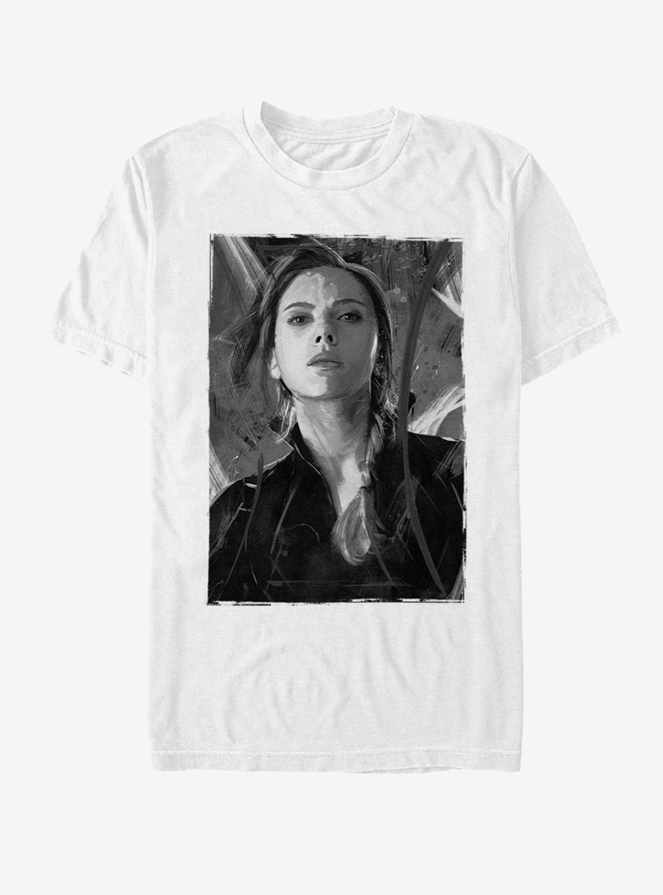 Marvel Avengers: Endgame Black Widow Darken T-Shirt, WHITE, hi-res