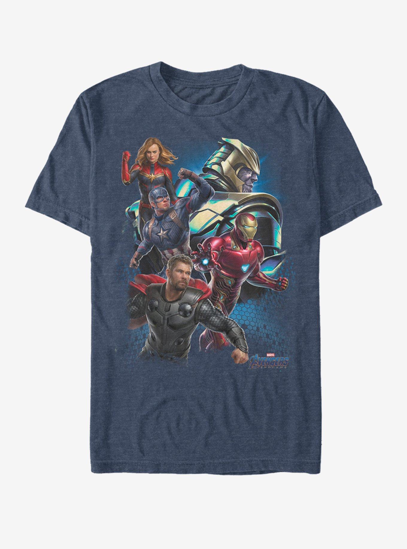 Marvel Avengers: Endgame Thanos Enemies T-Shirt, NAVY HTR, hi-res