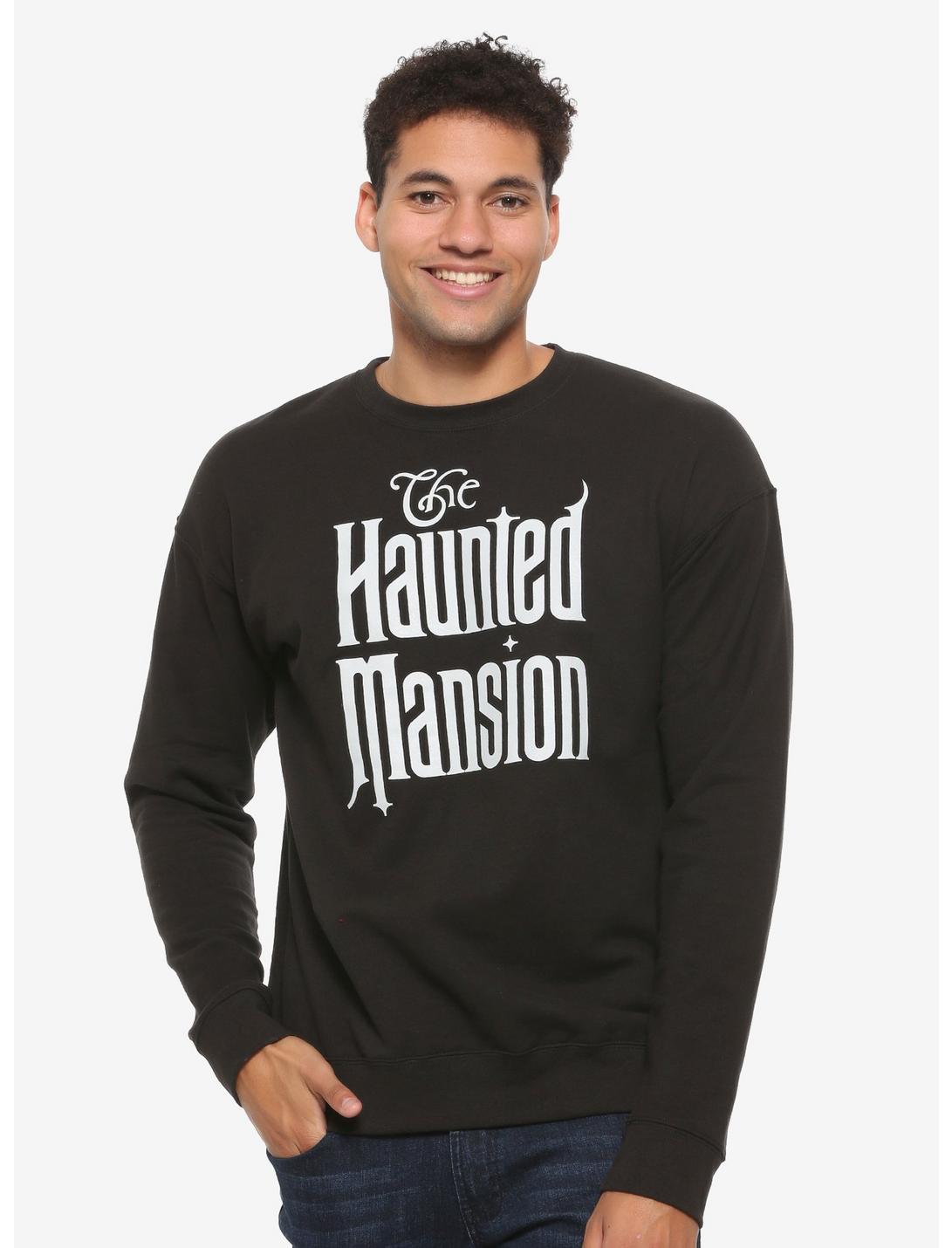Funko Disney The Haunted Mansion Title Crewneck - BoxLunch Exclusive, BLACK, hi-res