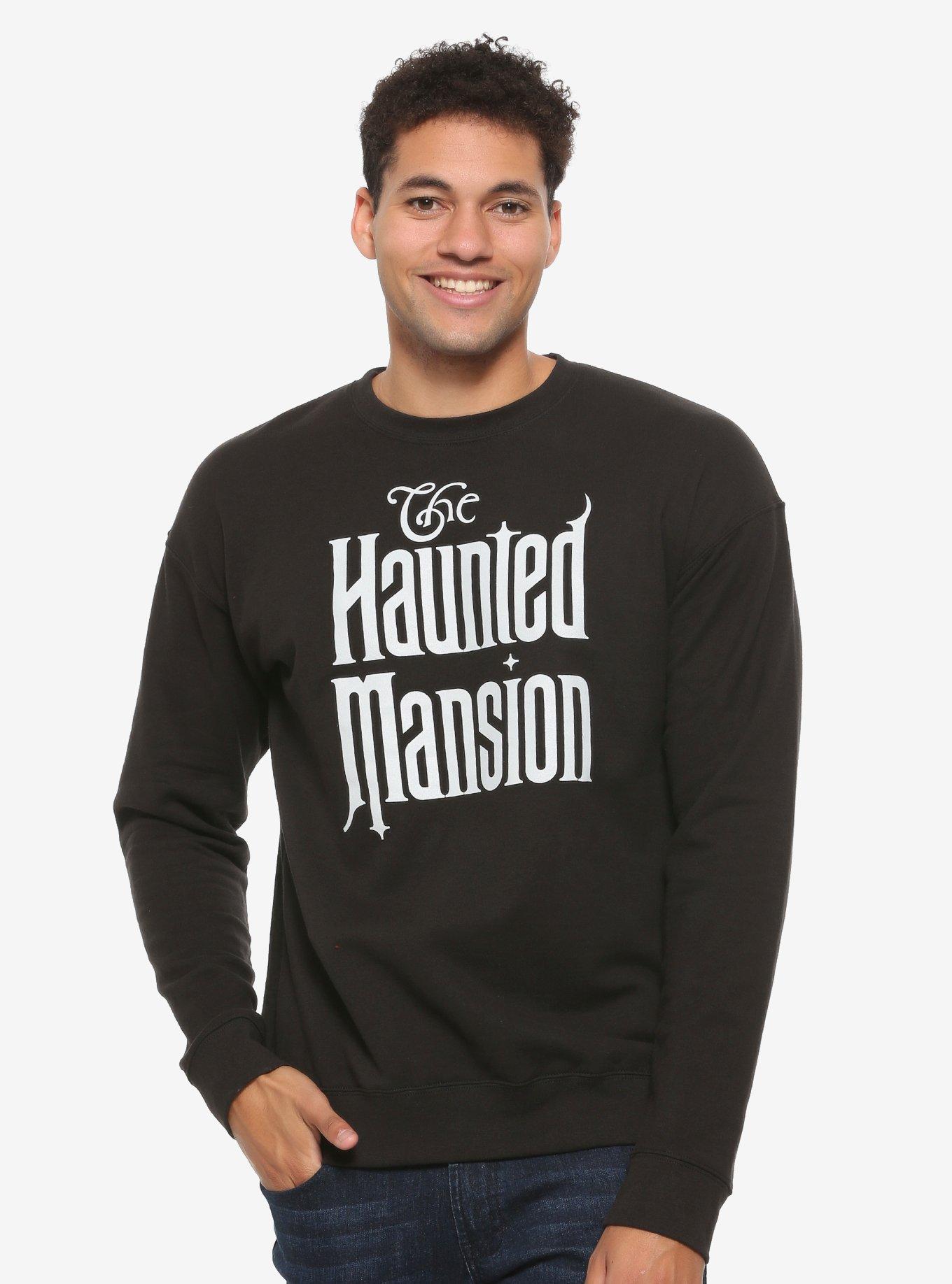 Funko Disney The Haunted Mansion Title Crewneck - BoxLunch Exclusive, BLACK, hi-res