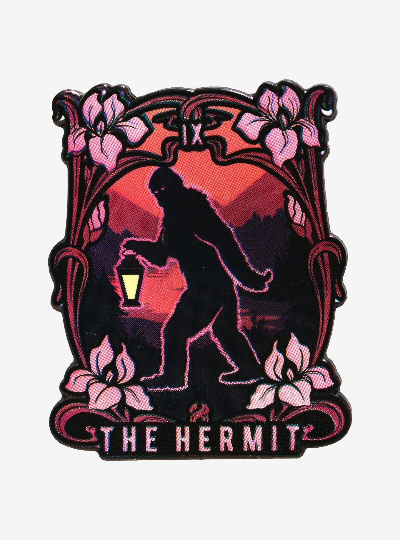 The Hermit Tarot Card Enamel Pin, , hi-res