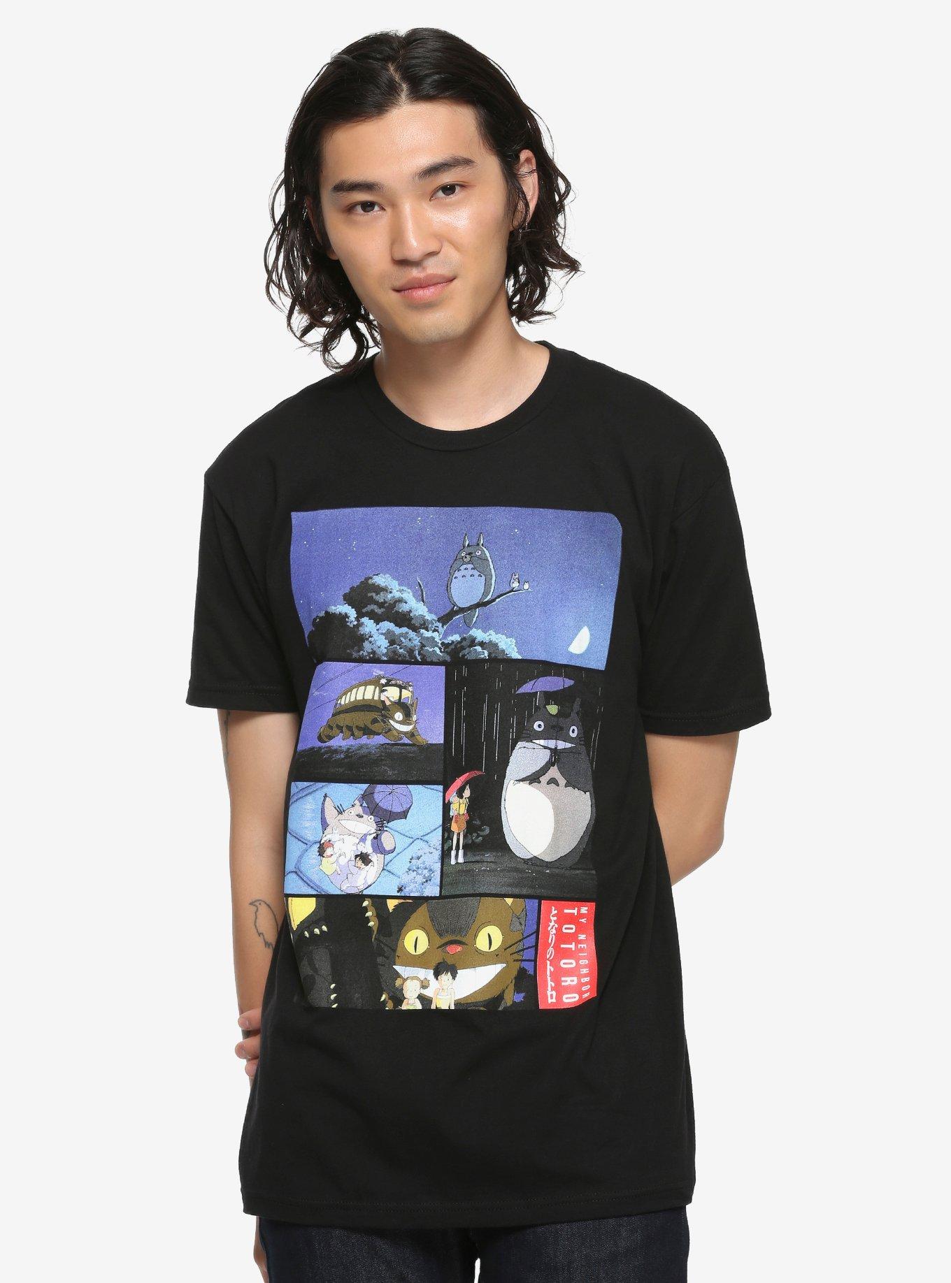 Studio Ghibli My Neighbor Totoro Movie Scenes T-Shirt, BLACK, hi-res