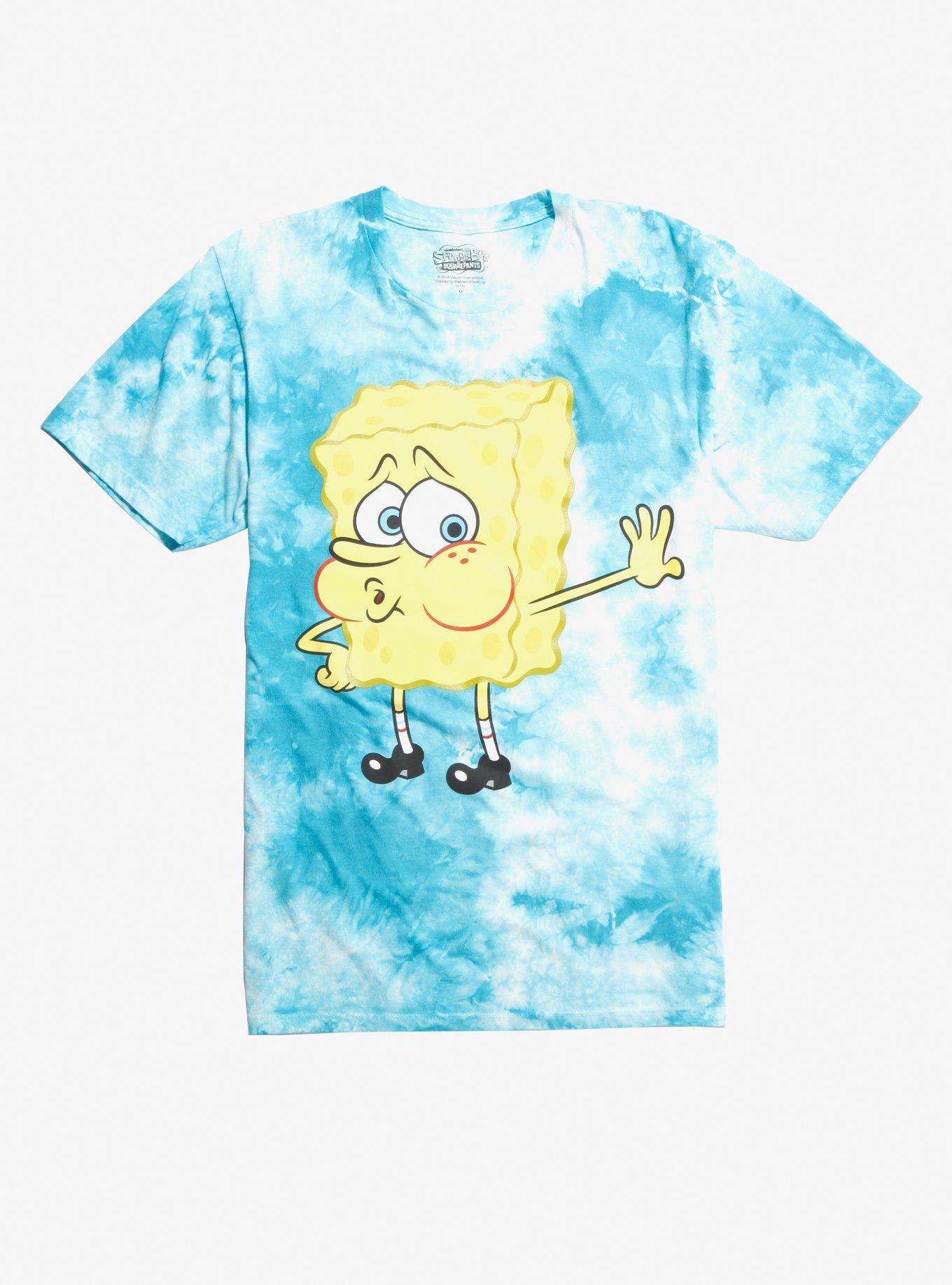 SpongeBob SquarePants Naked Tie-Dye T-Shirt | Hot Topic