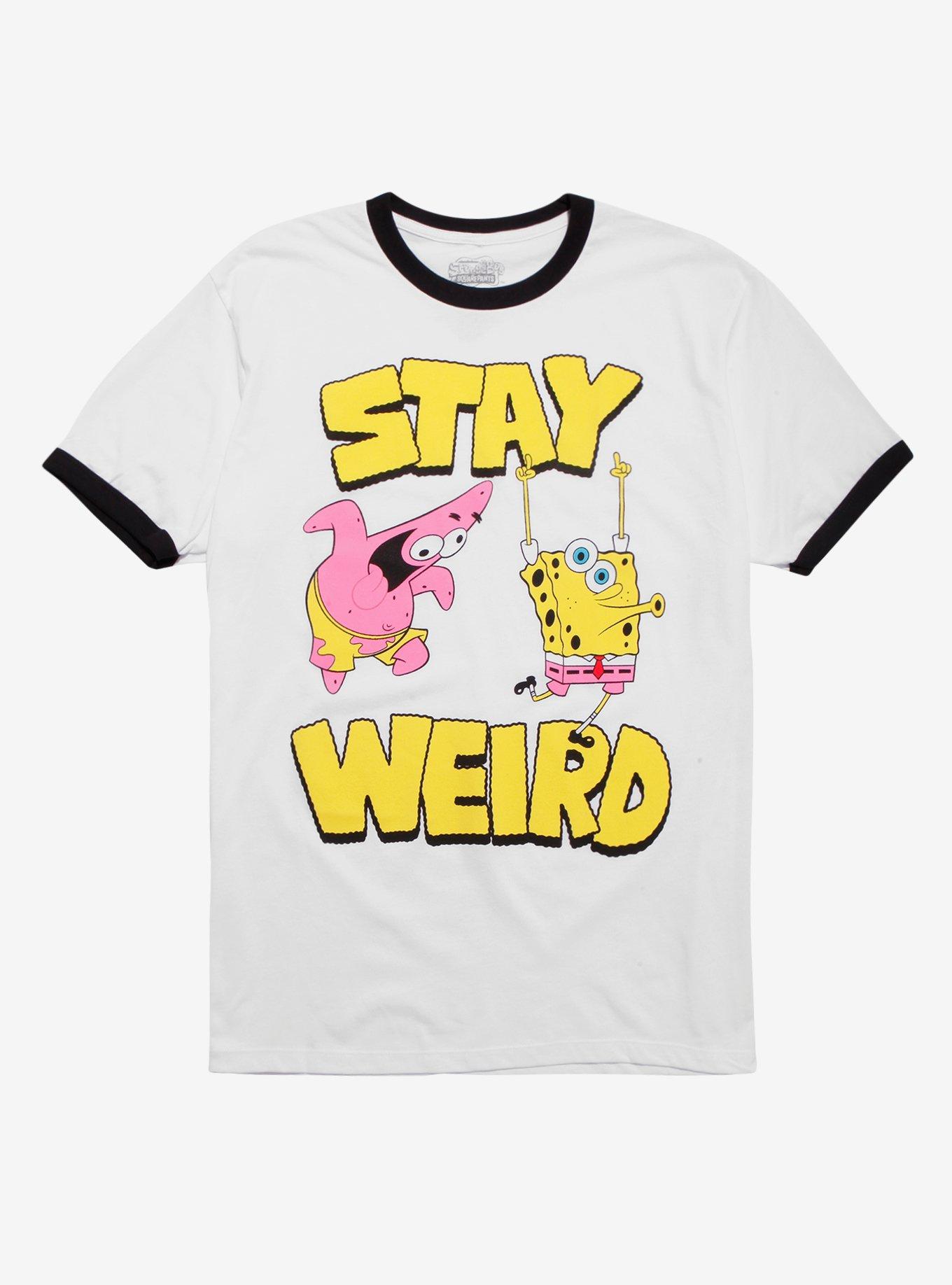 SpongeBob SquarePants Stay Weird Ringer T-Shirt, MULTI, hi-res