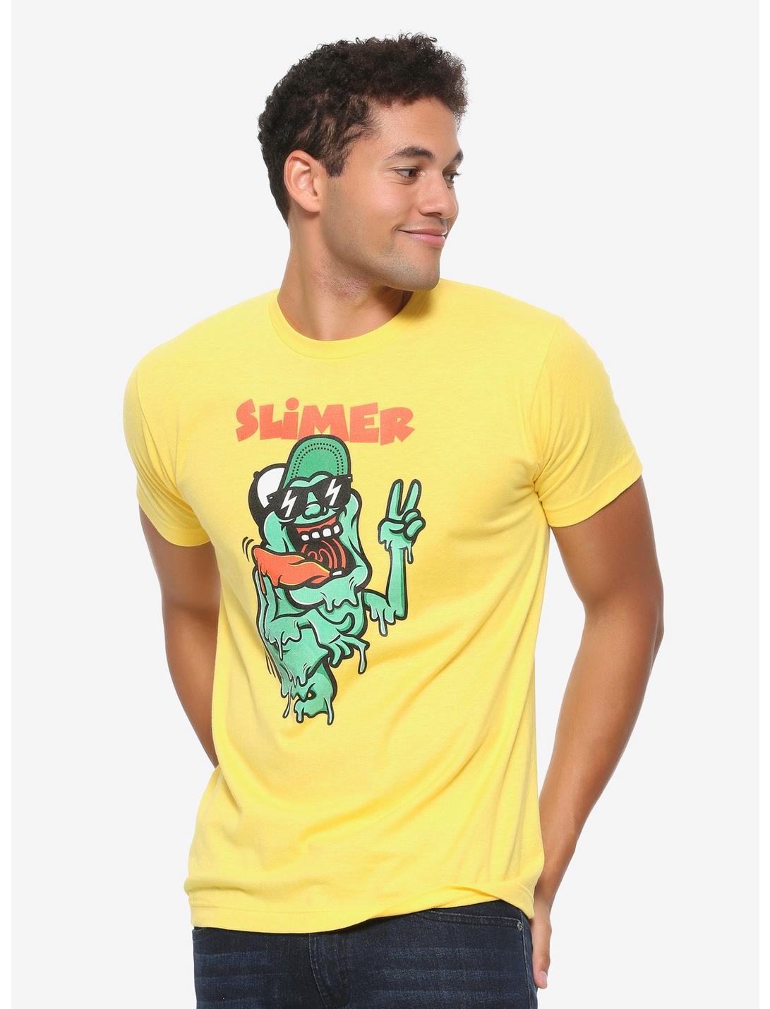 Ghostbusters Slimer T-Shirt - BoxLunch Exclusive, YELLOW, hi-res
