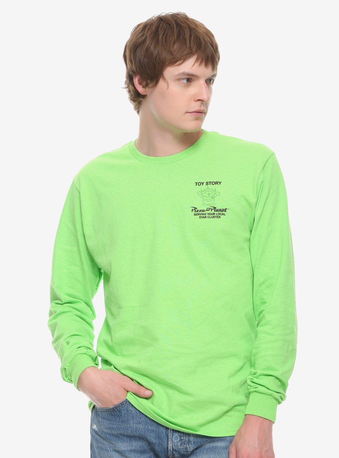 Disney Pixar Toy Story Pizza Planet Aliens Long Sleeve T-Shirt, GREEN, hi-res