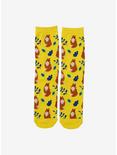 Fox Floral Crew Socks - BoxLunch Exclusive, , hi-res