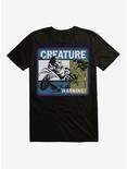 Universal Monsters The Creature Warning T-Shirt, BLACK, hi-res