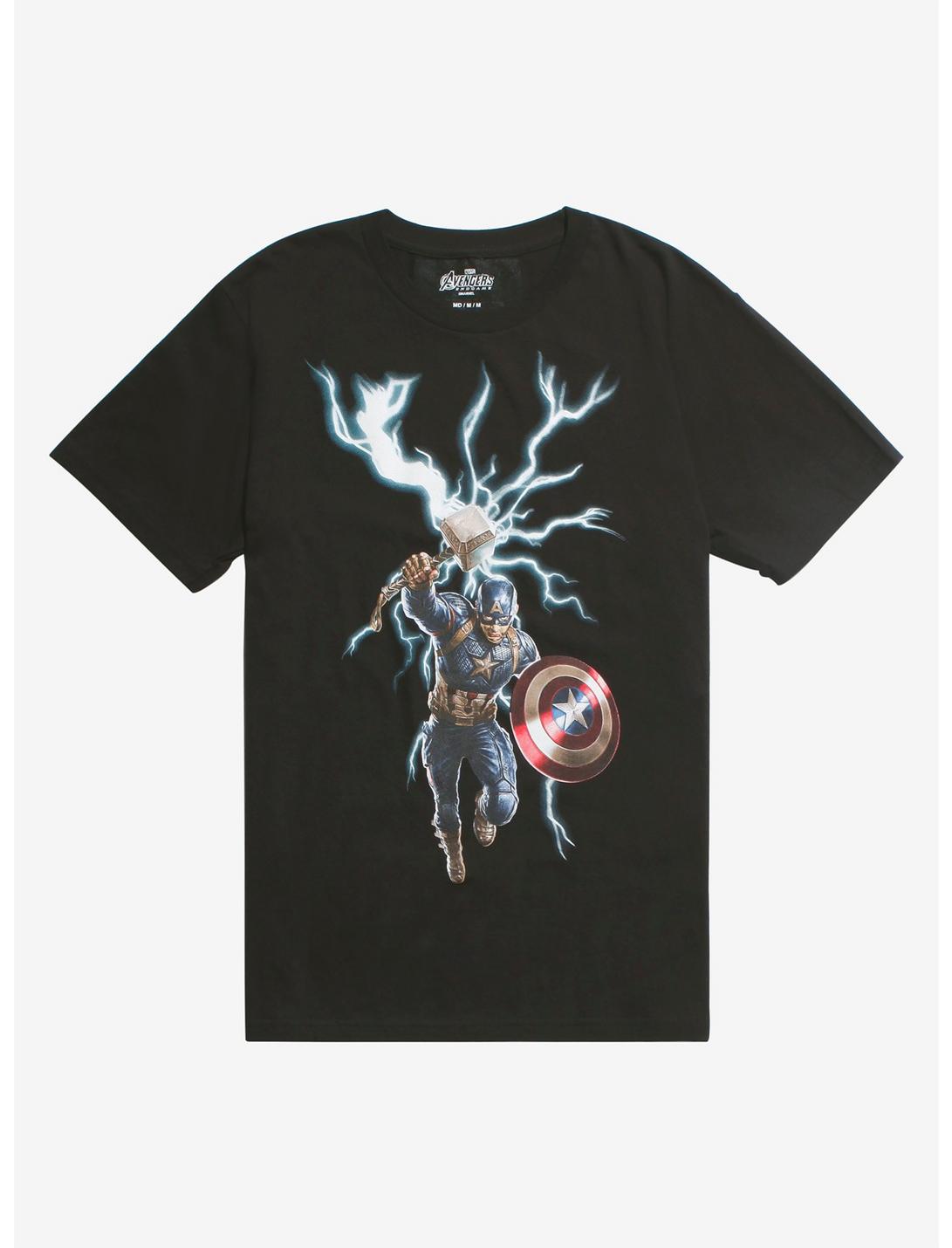 Marvel Avengers: Endgame Shield & Hammer T-Shirt, MULTI, hi-res