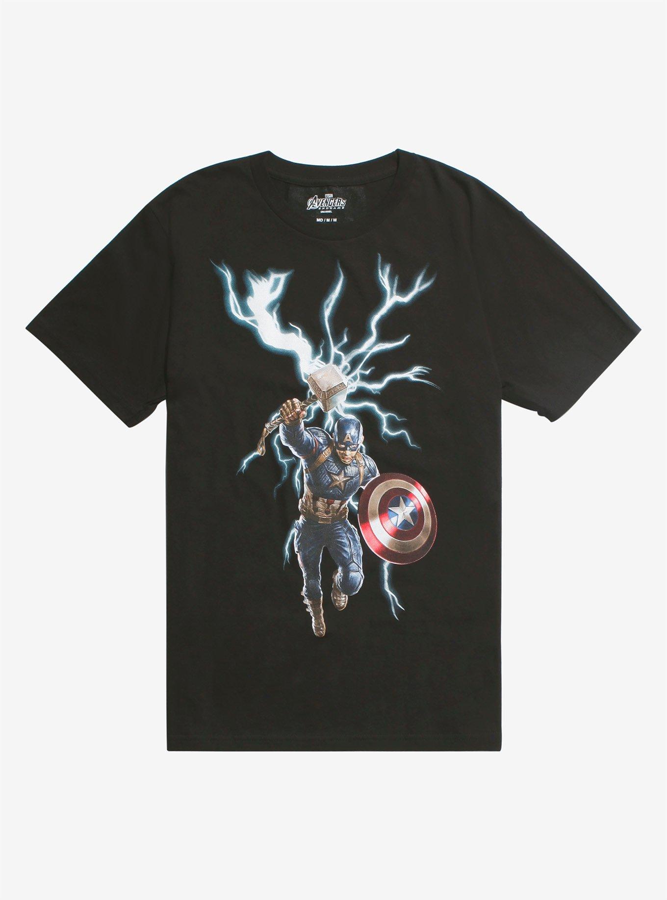 Marvel Avengers: Endgame Shield & Hammer T-Shirt, MULTI, hi-res