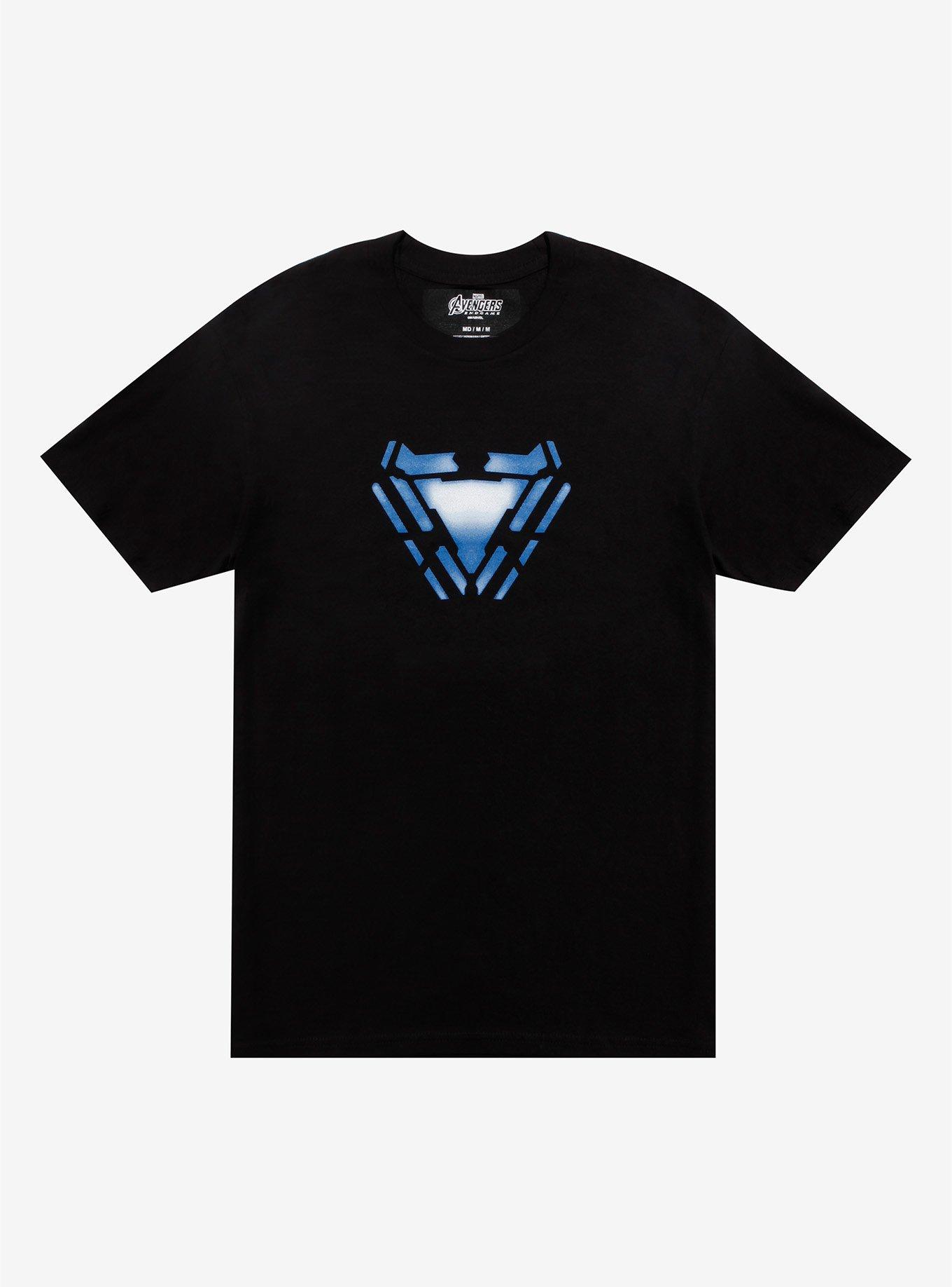 Marvel Avengers: Endgame Tony Stark Arc Reactor T-Shirt, BLUE, hi-res