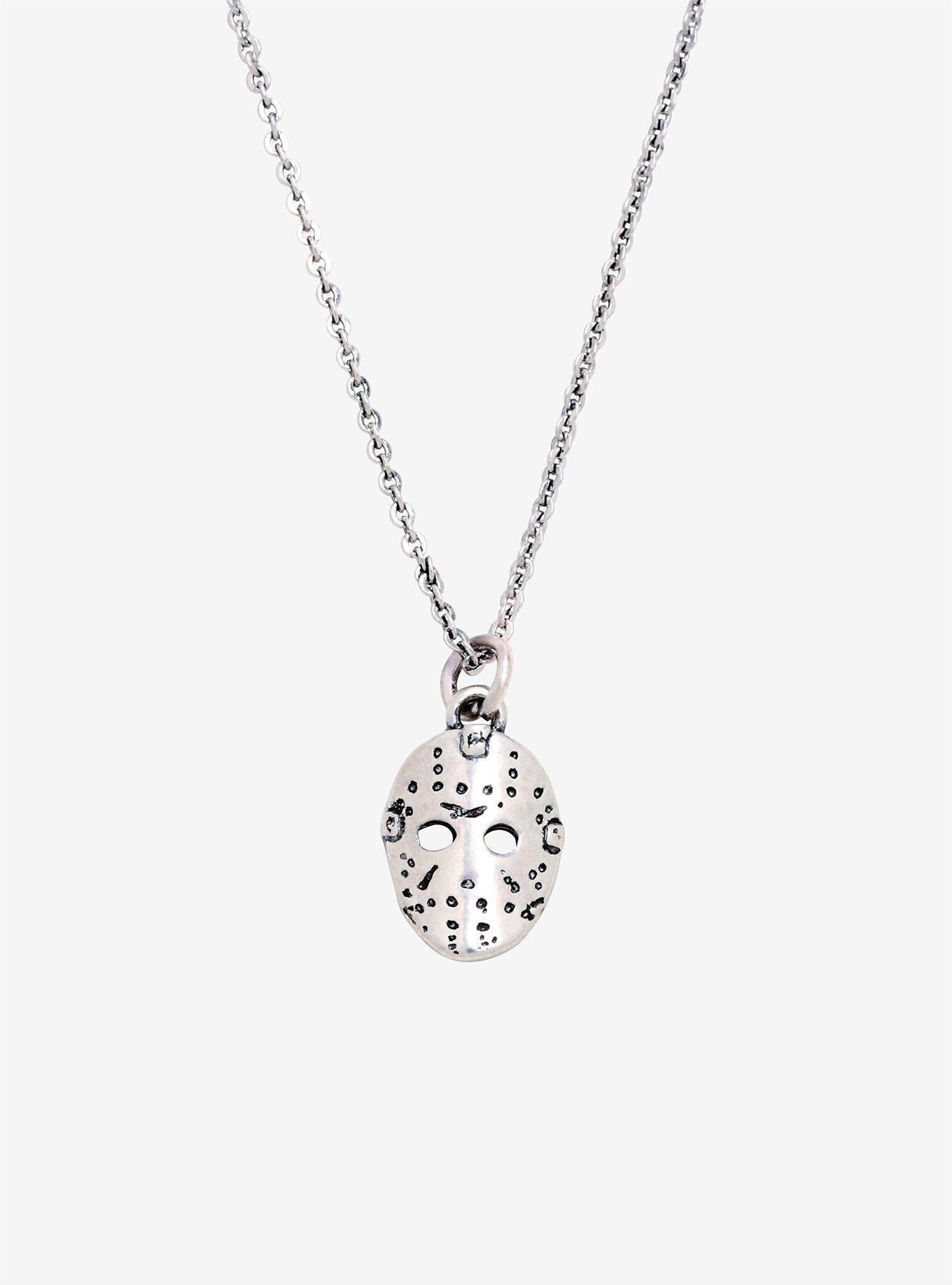 Friday The 13th Jason Mask Dainty Necklace, , hi-res