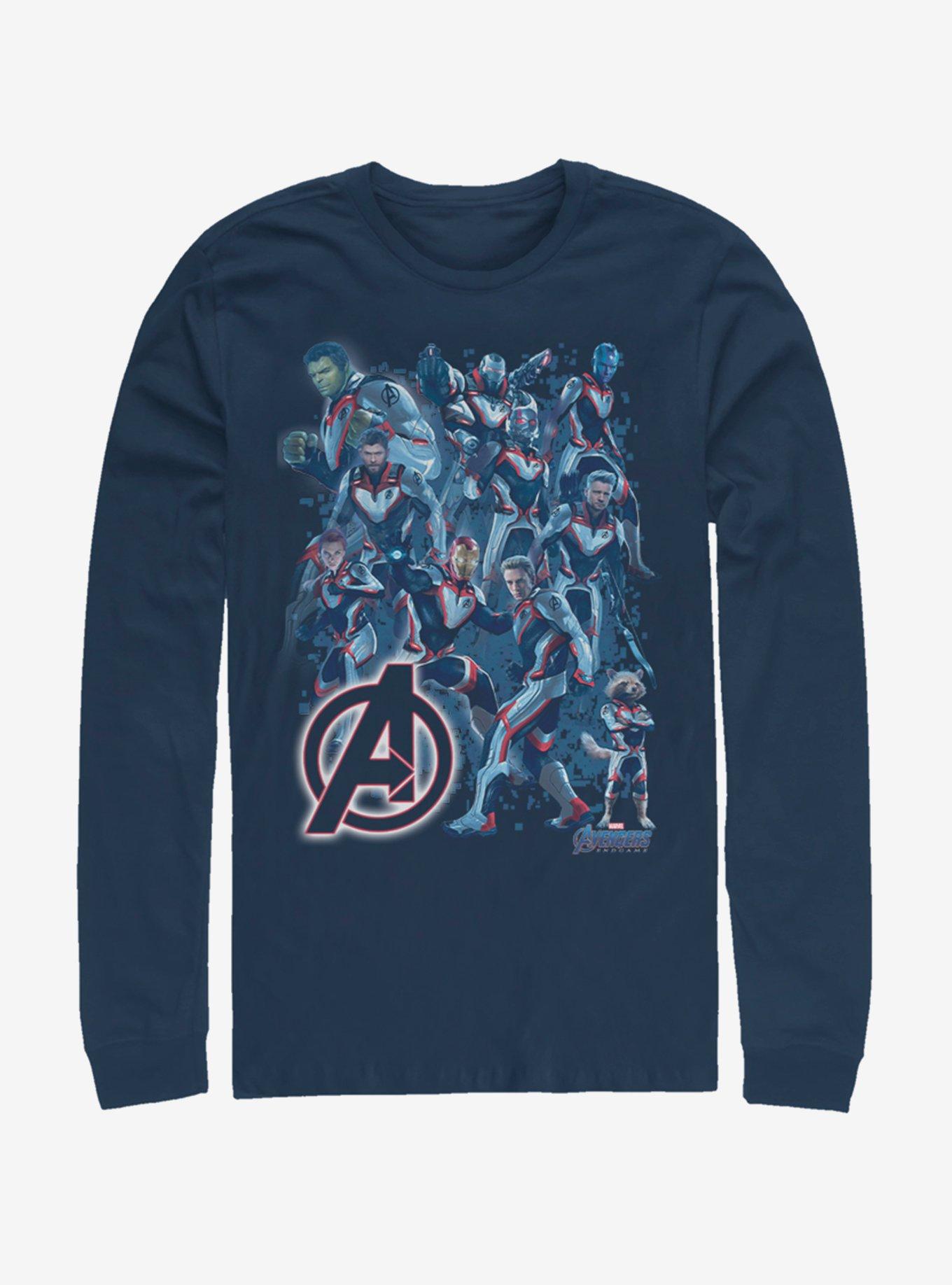 Avengers endgame suit hot sale shirt