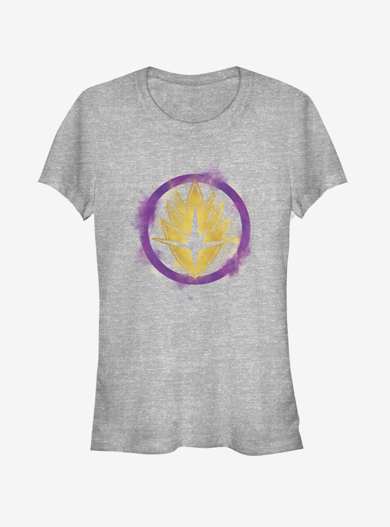 Marvel Avengers: Endgame Guardians Spray Logo Girls Heathered T-Shirt, , hi-res