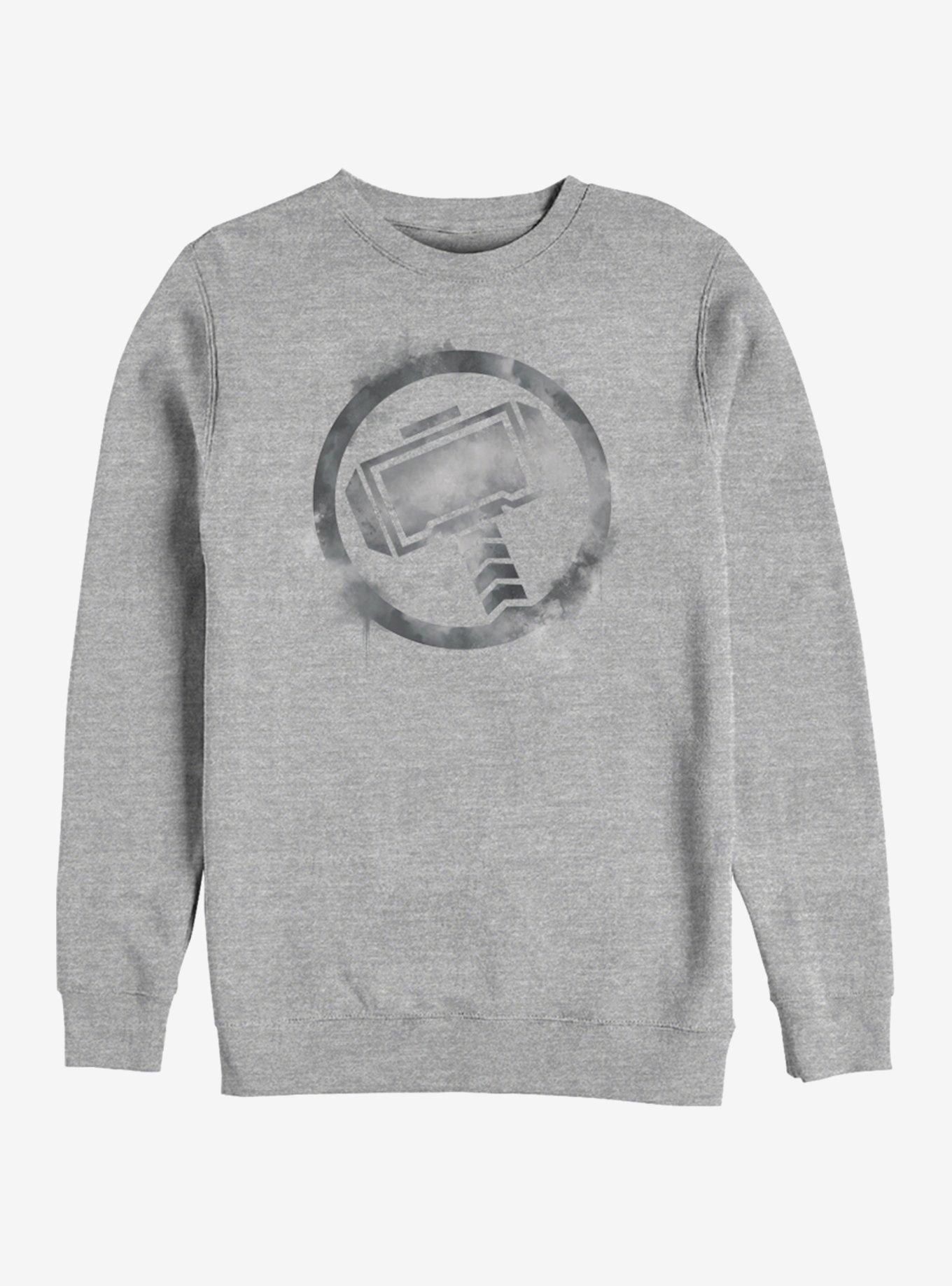 Marvel Avengers: Endgame Thor Spray Logo Heathered Sweatshirt