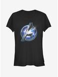 Marvel Avengers: Endgame Logo Shine Girls T-Shirt, BLACK, hi-res