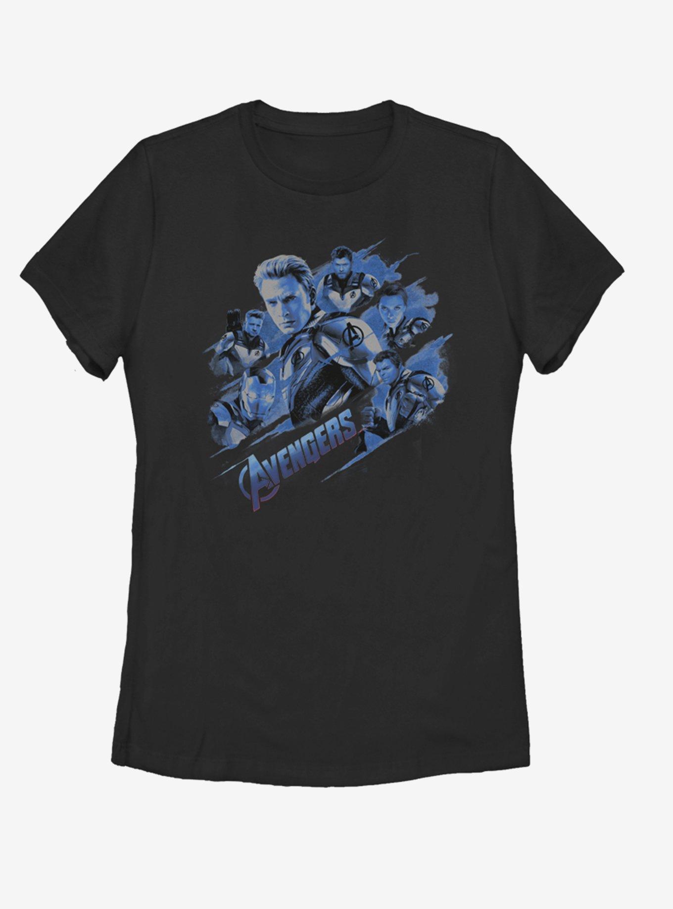 Marvel Avengers: Endgame Cap Blue Shot Womens T-Shirt, , hi-res