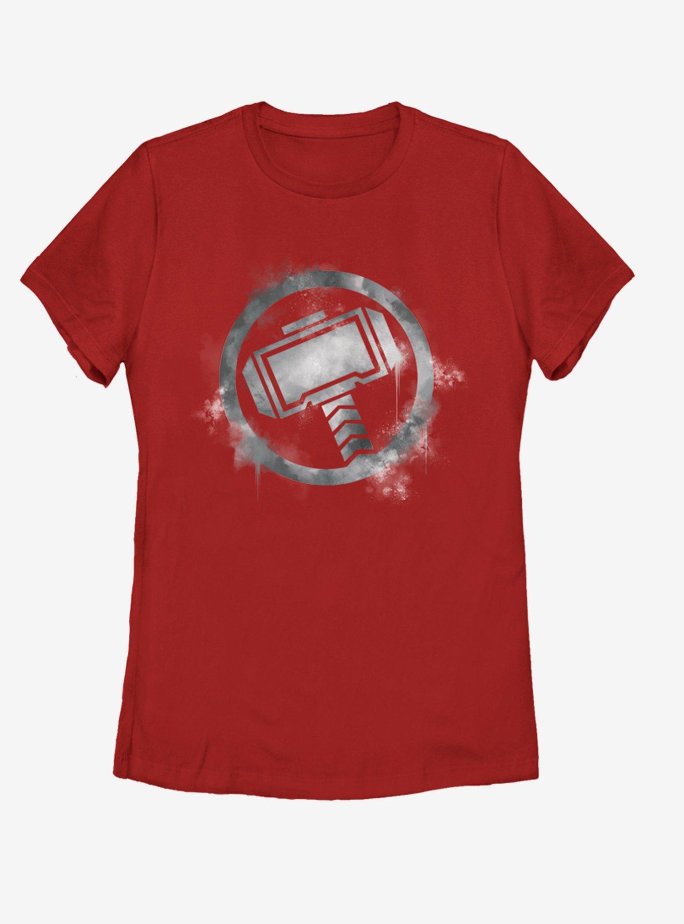 Marvel Avengers: Endgame Thor Spray Logo Womens T-Shirt, , hi-res