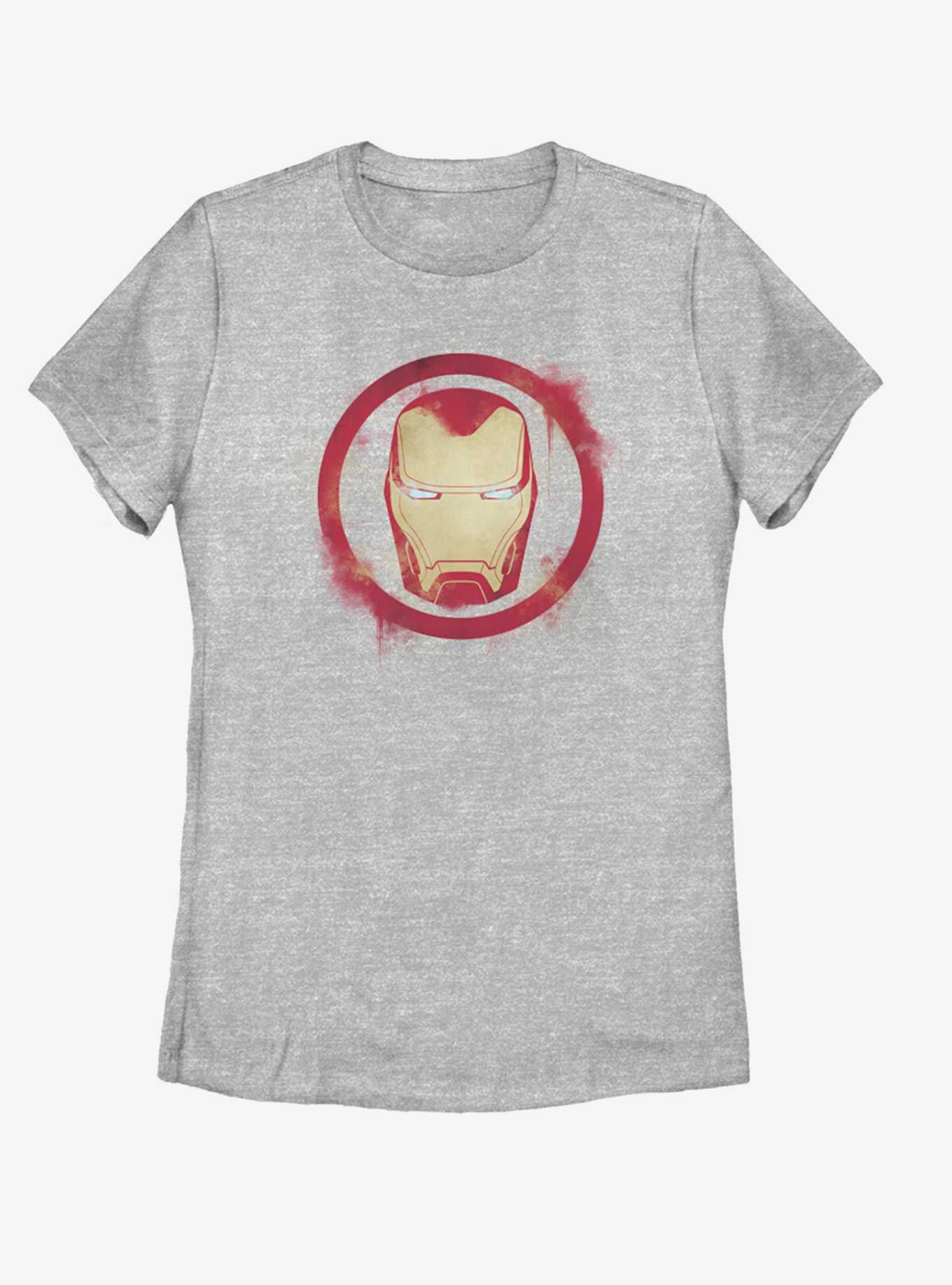 Marvel Avengers: Endgame Iron Man Spray Logo Womens T-Shirt, , hi-res