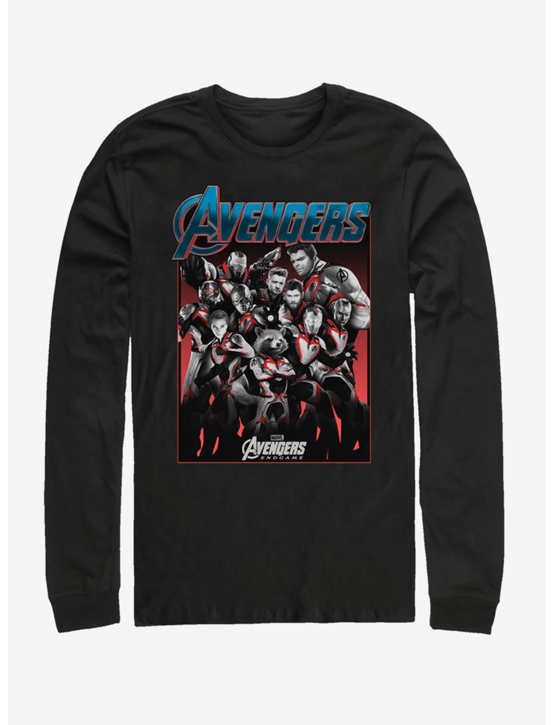 Marvel Avengers: Endgame Group Shot Long-Sleeve T-Shirt, BLACK, hi-res